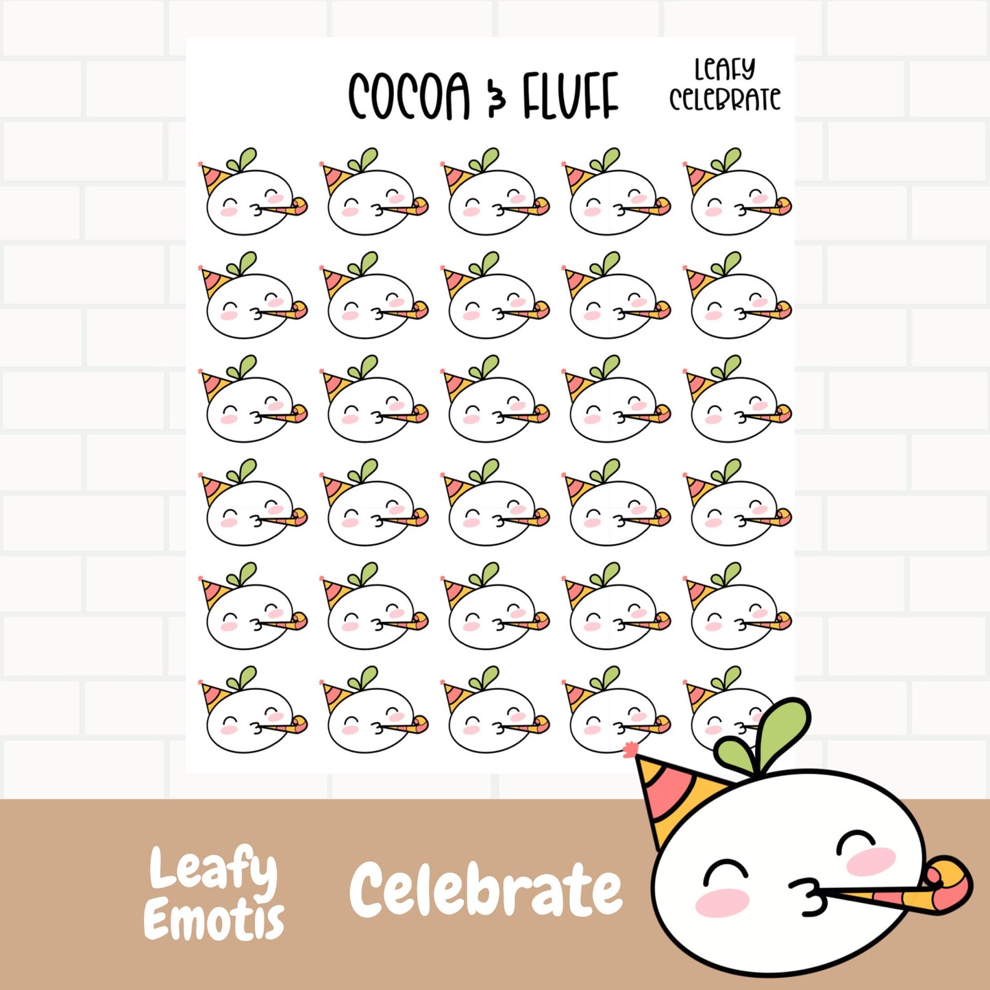 Celebrate Leafy Planner Icons