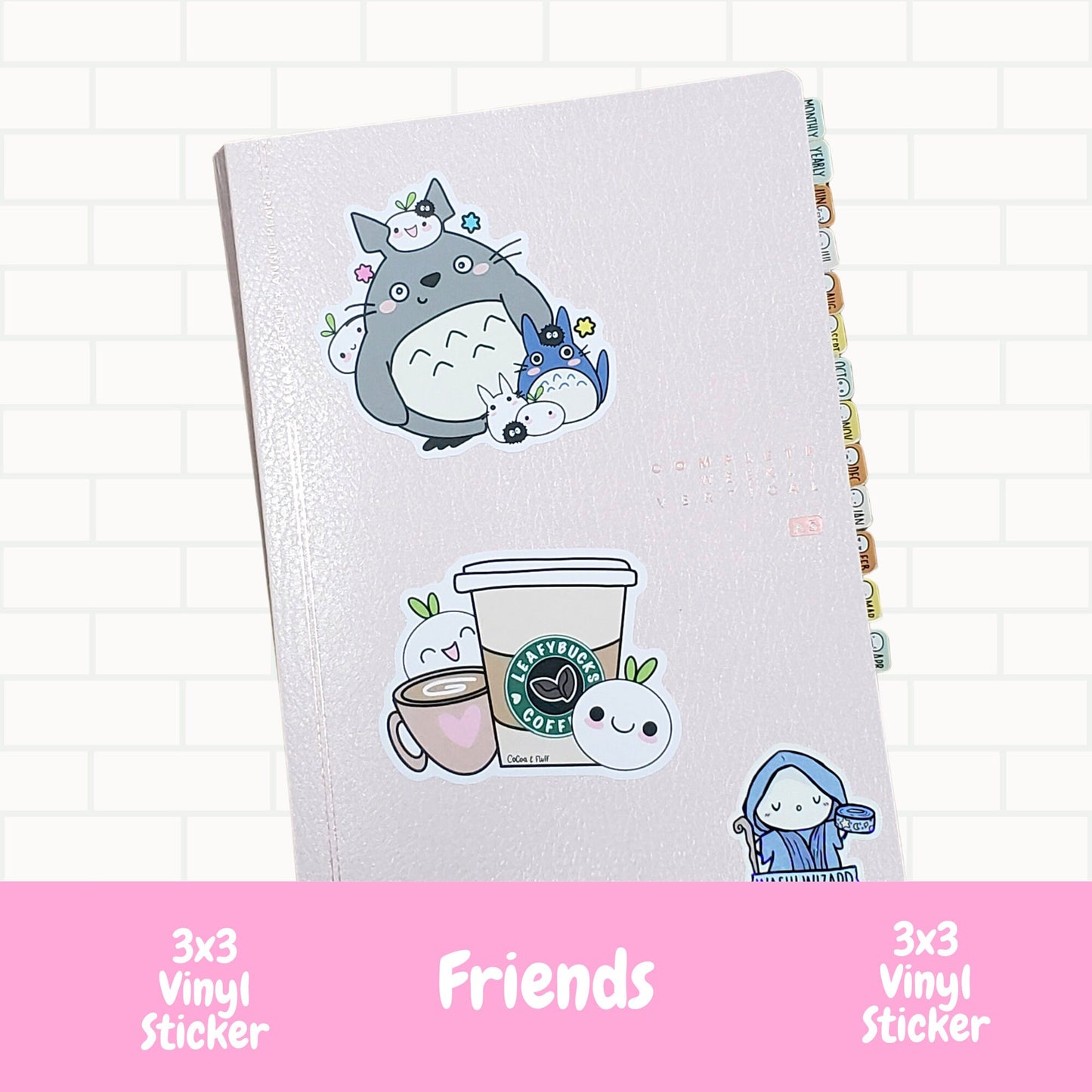 Friends Forever Vinyl Stickers