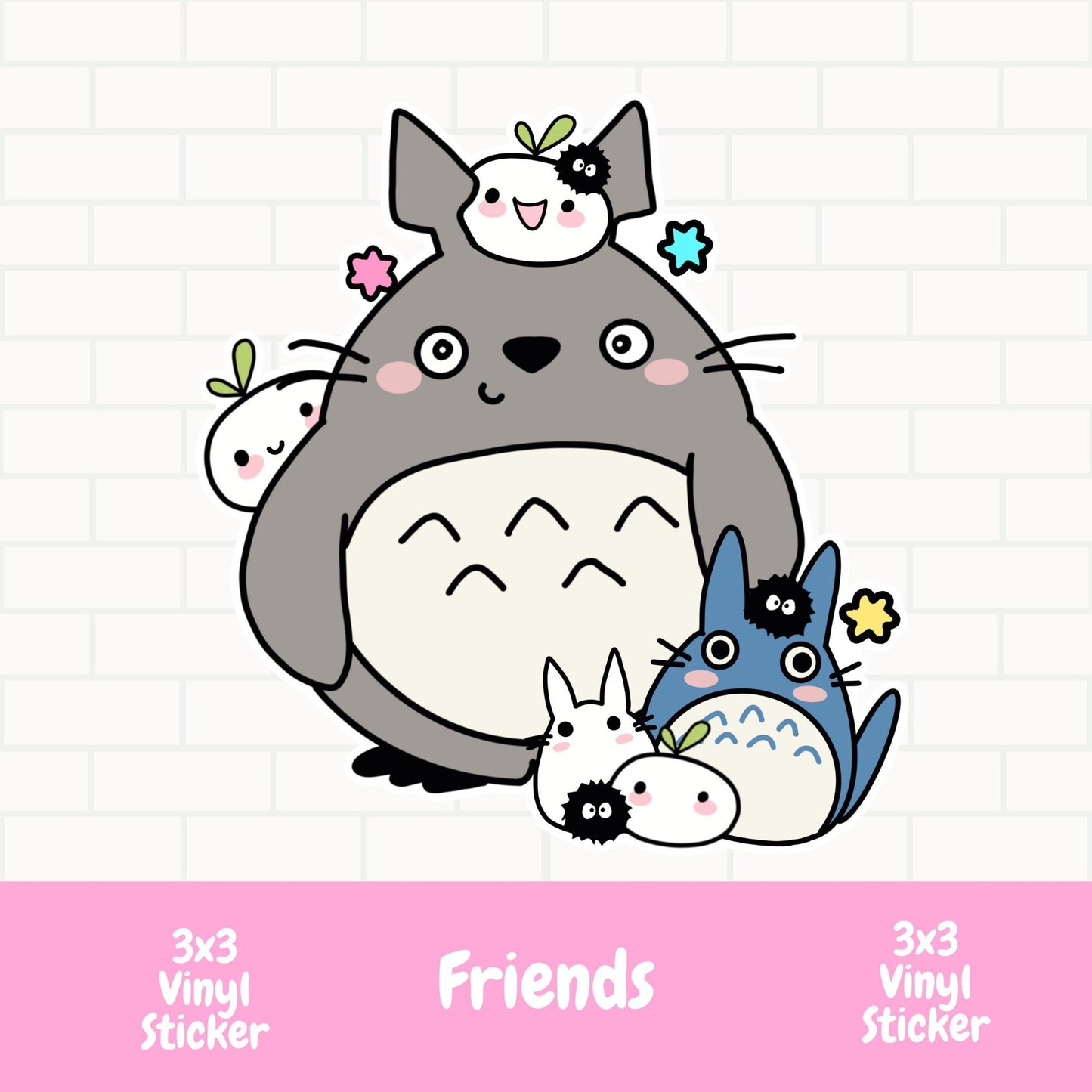 Friends Forever Vinyl Stickers