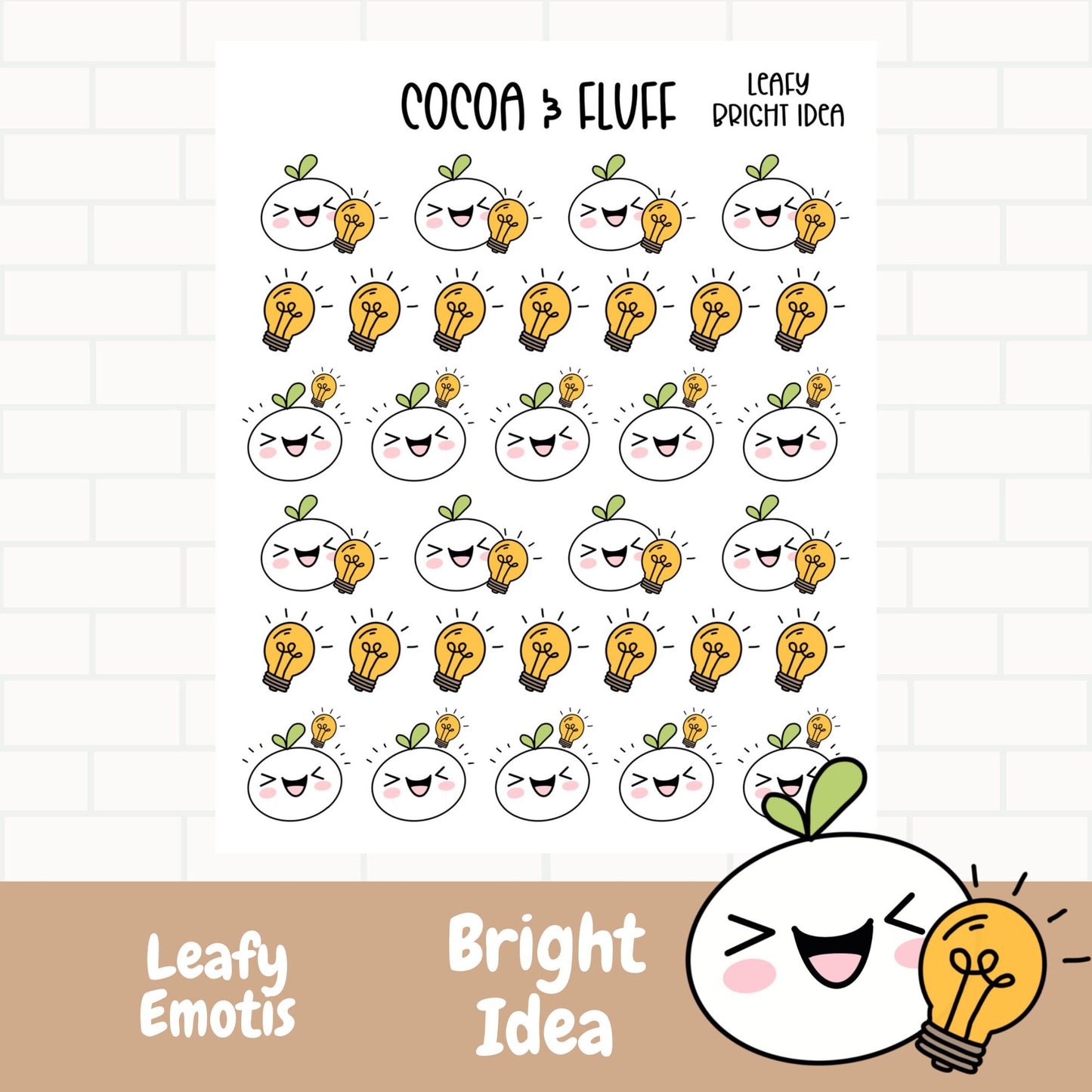 Bright Idea Leafy Planner Icons