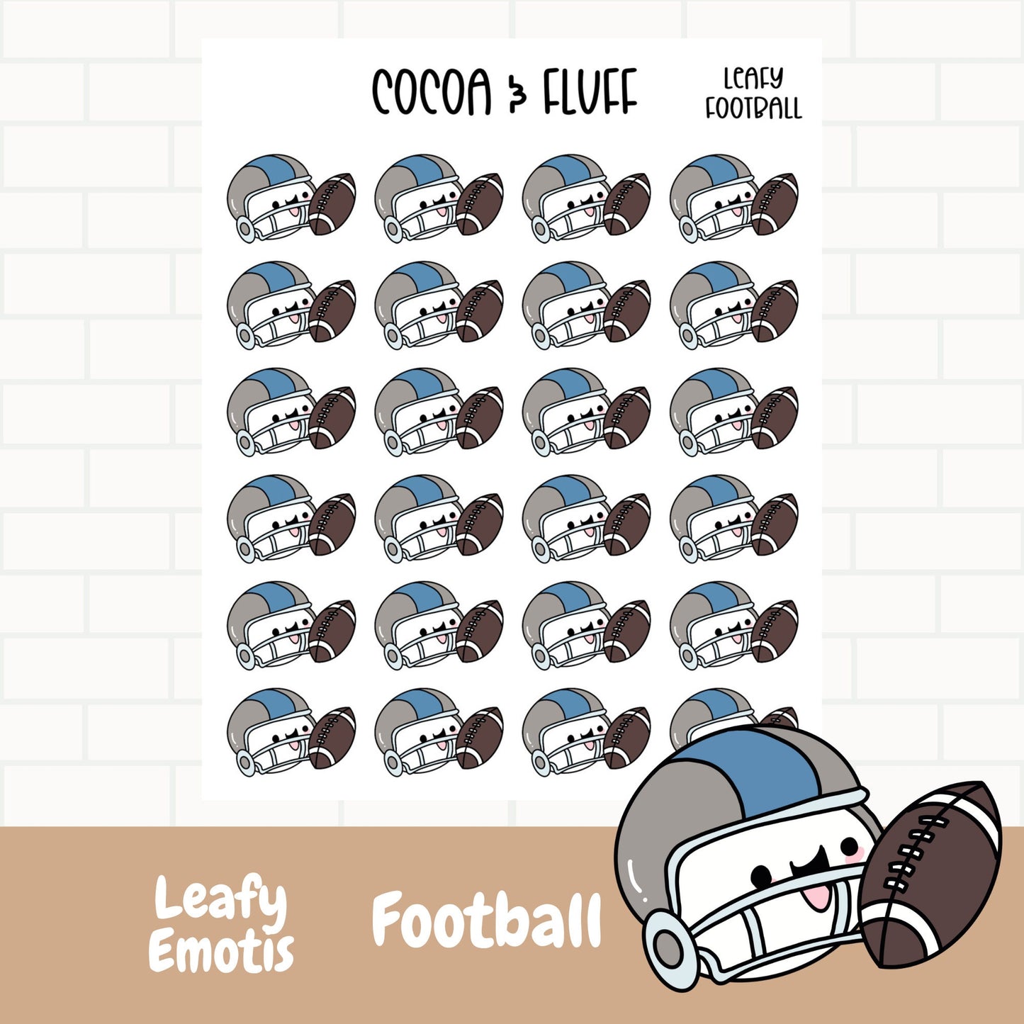 Football Leafy Planner Icons