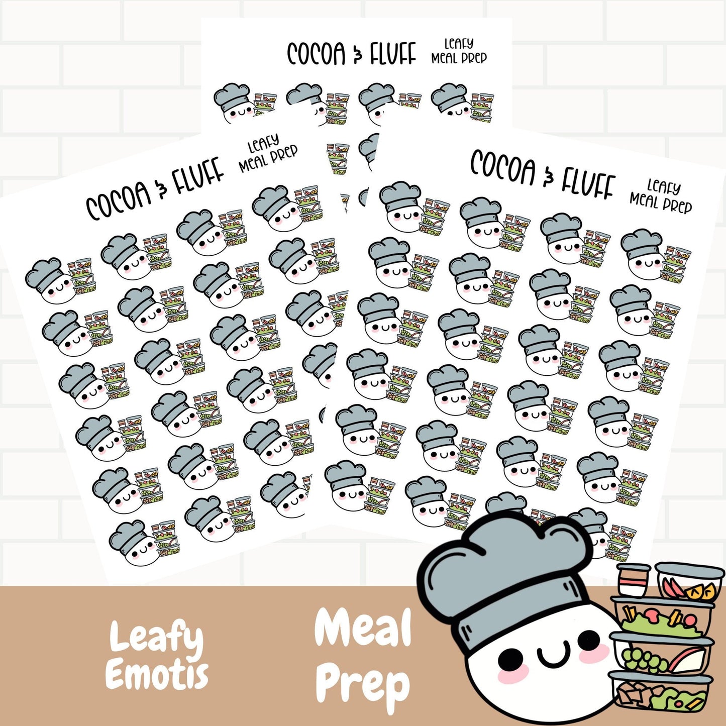 Meal Prep Leafy Planner Icons