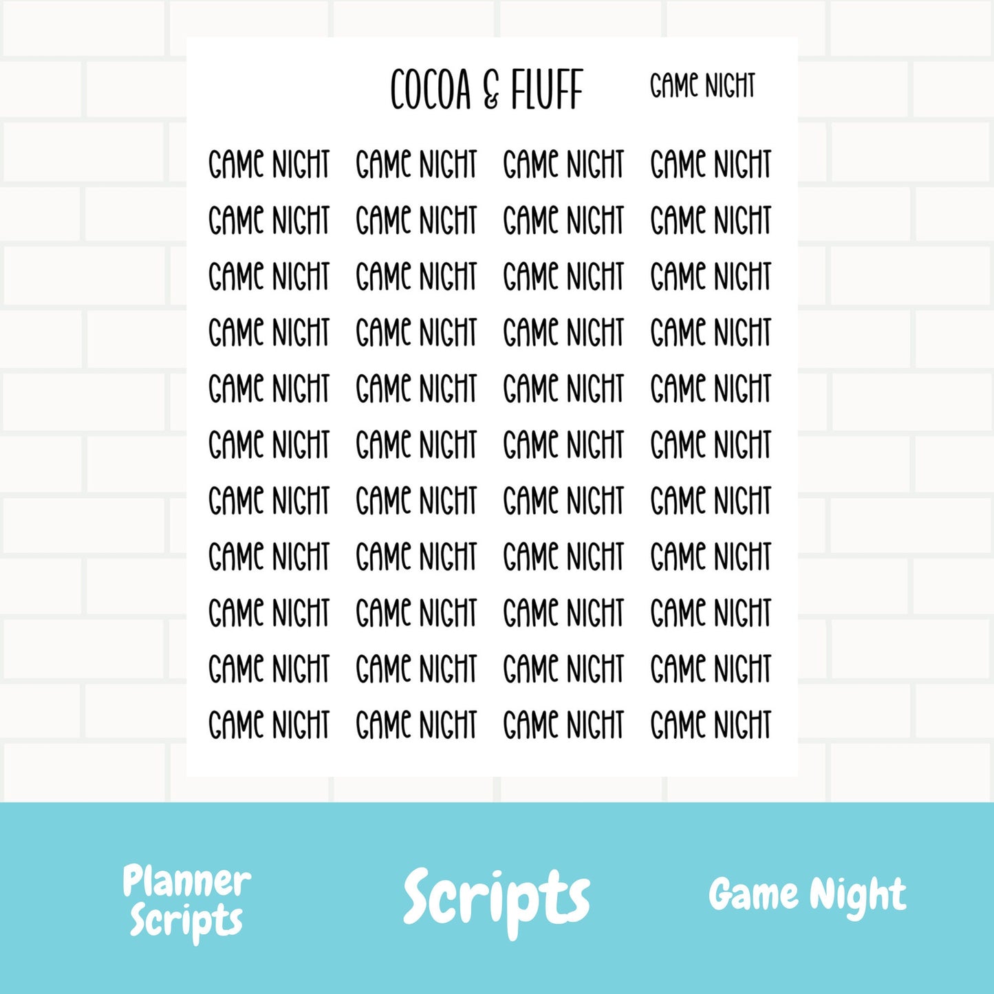 Game Night Planner Scripts