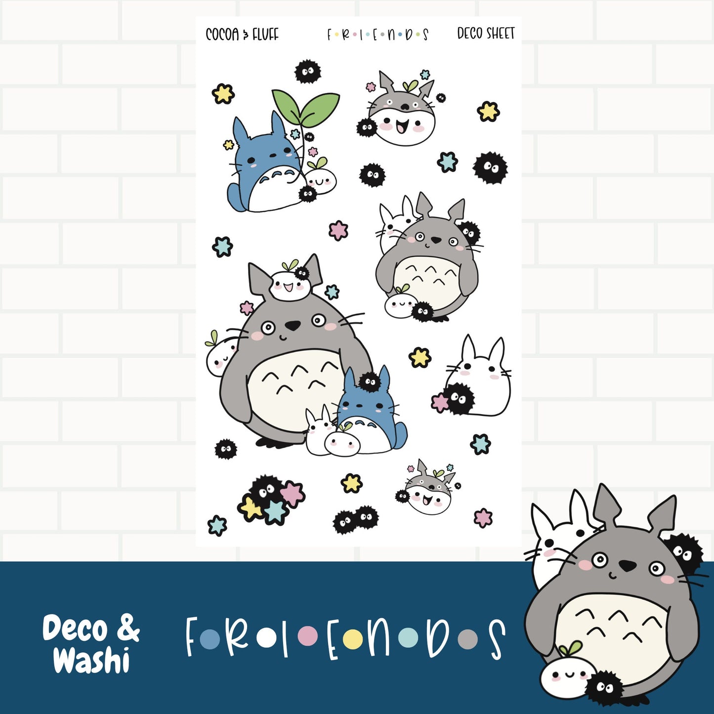 Leafy & Friends Journaling stickers