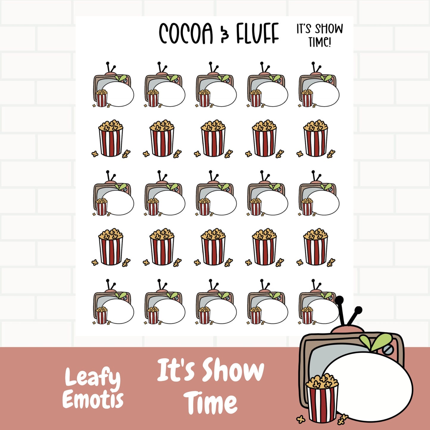 It's Show Time Leafy Planner Icons