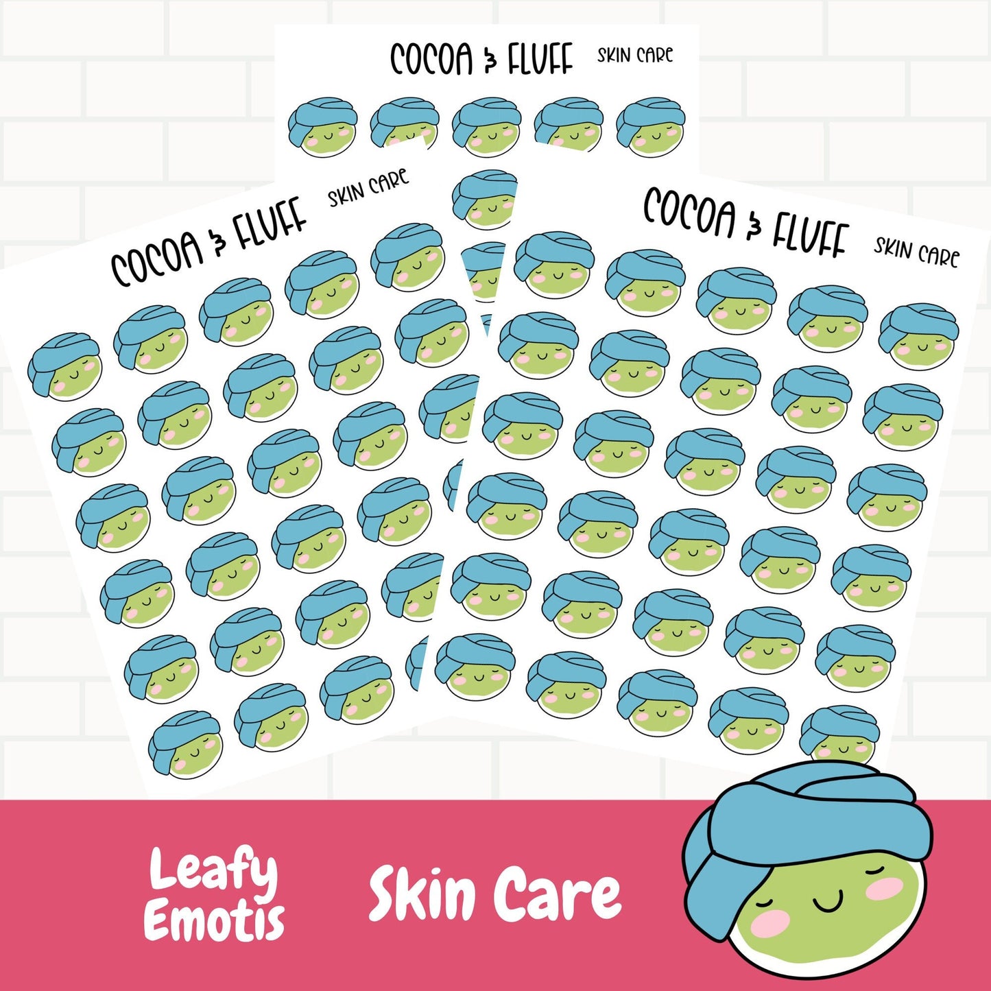 Skin Care Leafy Planner Icons