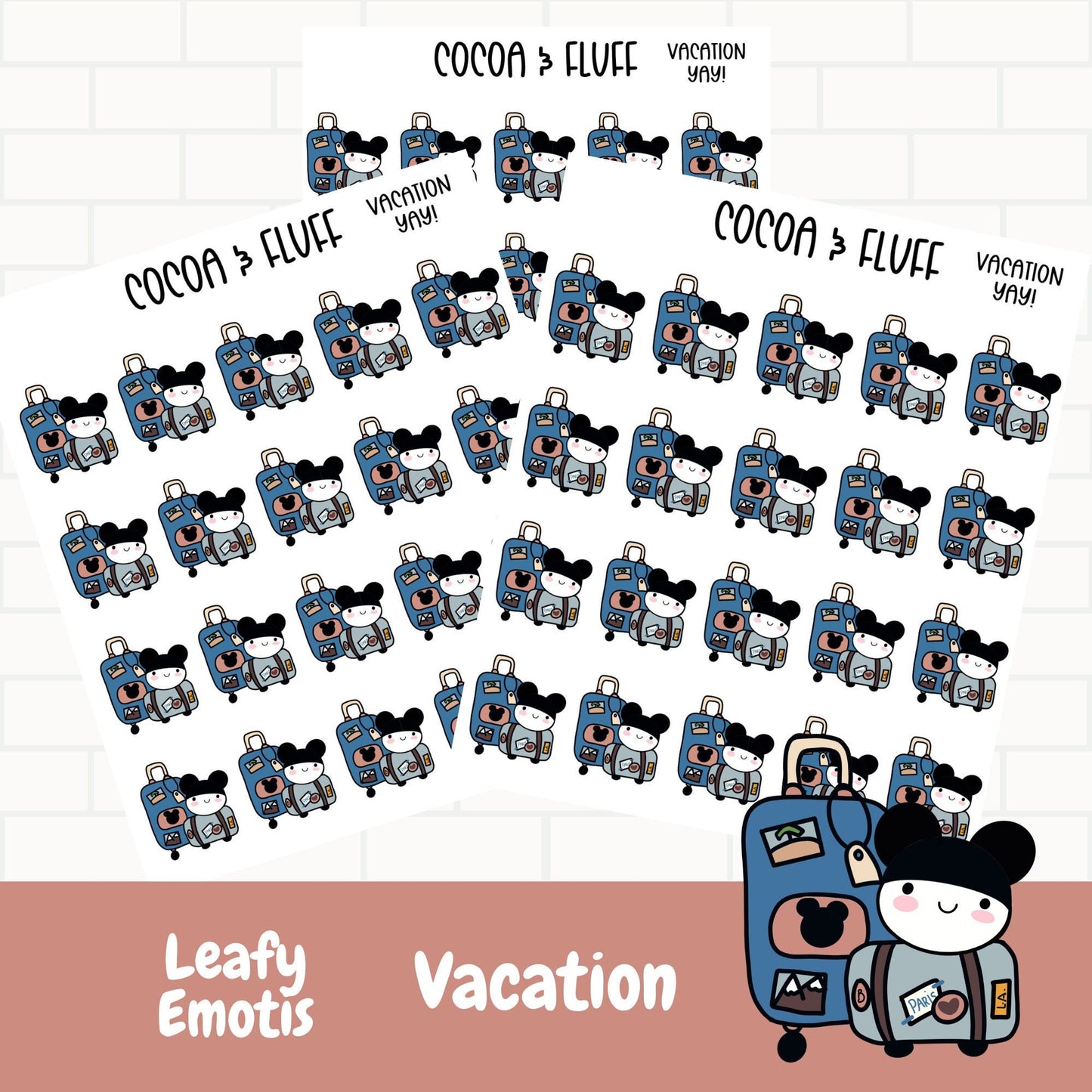 Vacation Leafy Planner Icons
