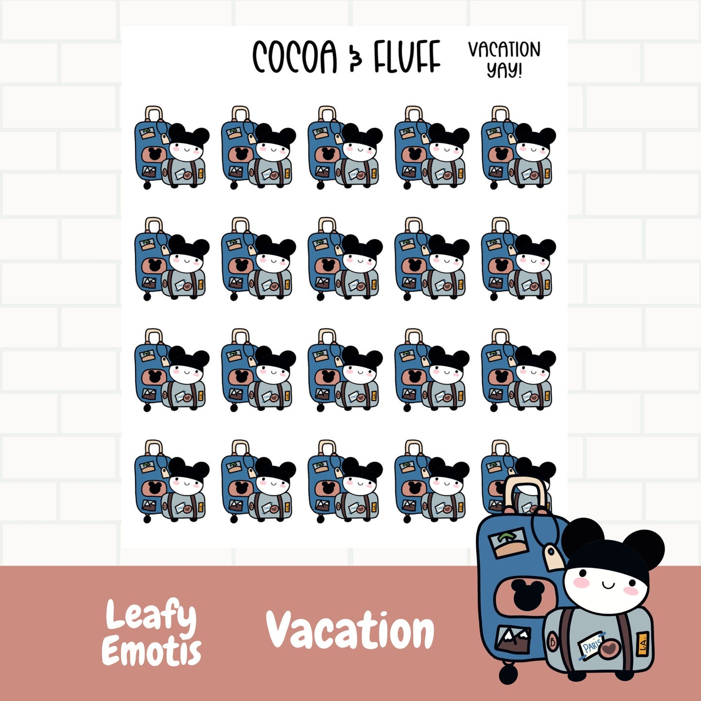 Vacation Leafy Planner Icons