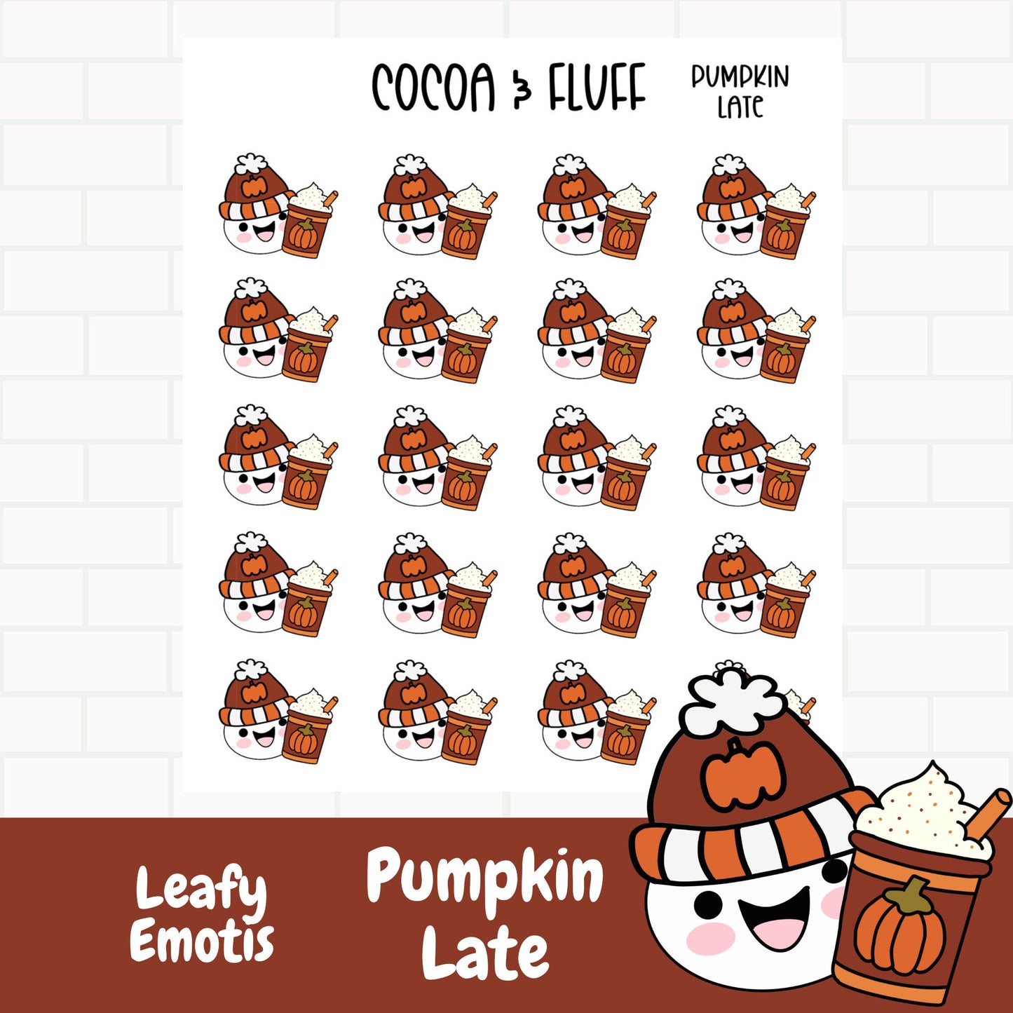 Pumpkin Late Leafy Planner Icons