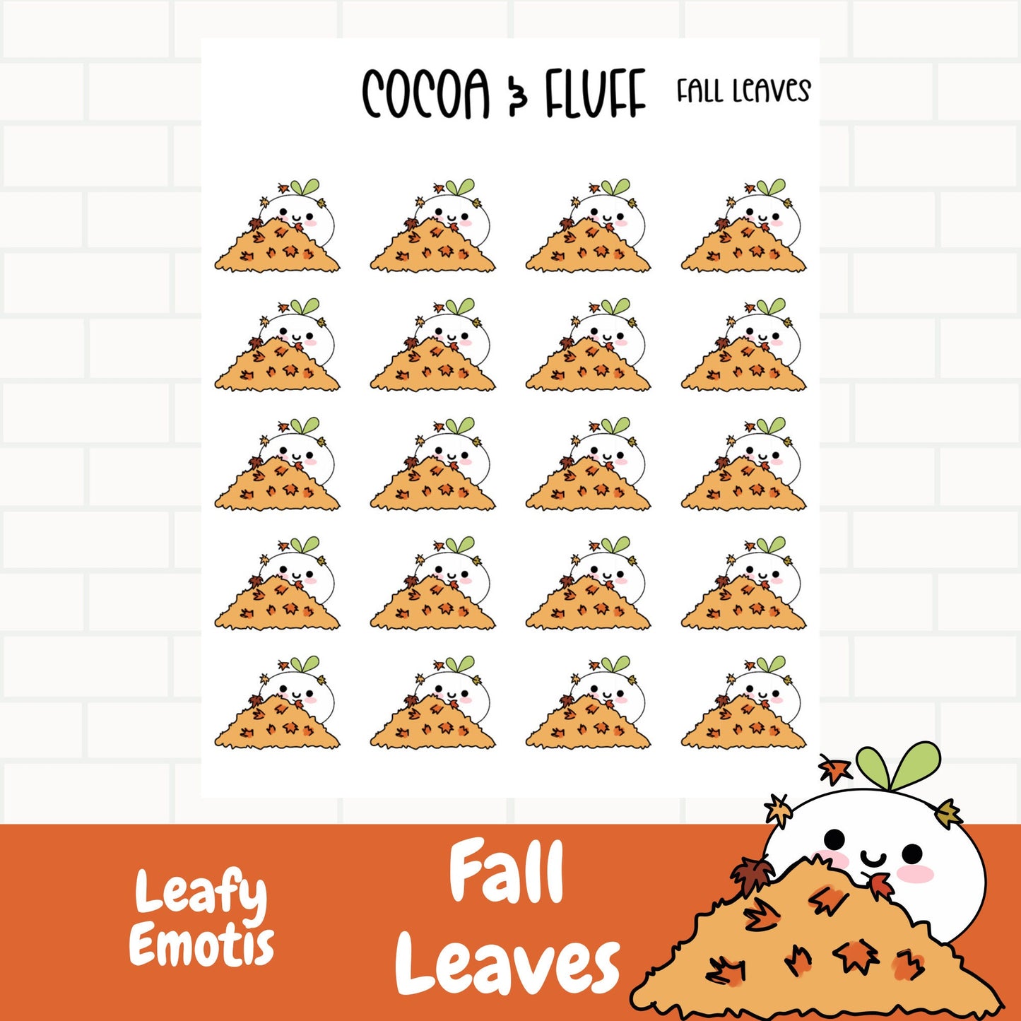 Fall Leaves Leafy Planner Icons