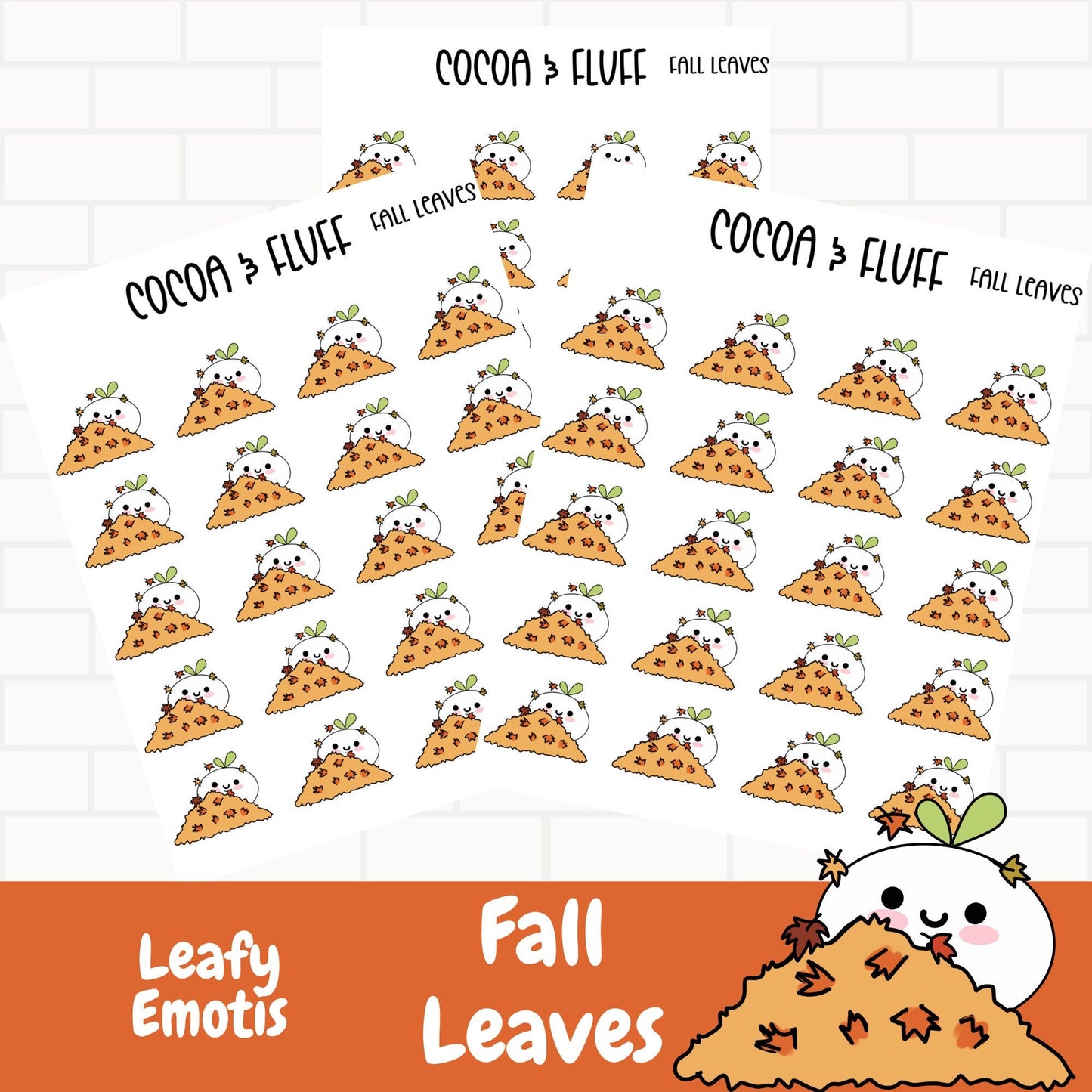 Fall Leaves Leafy Planner Icons