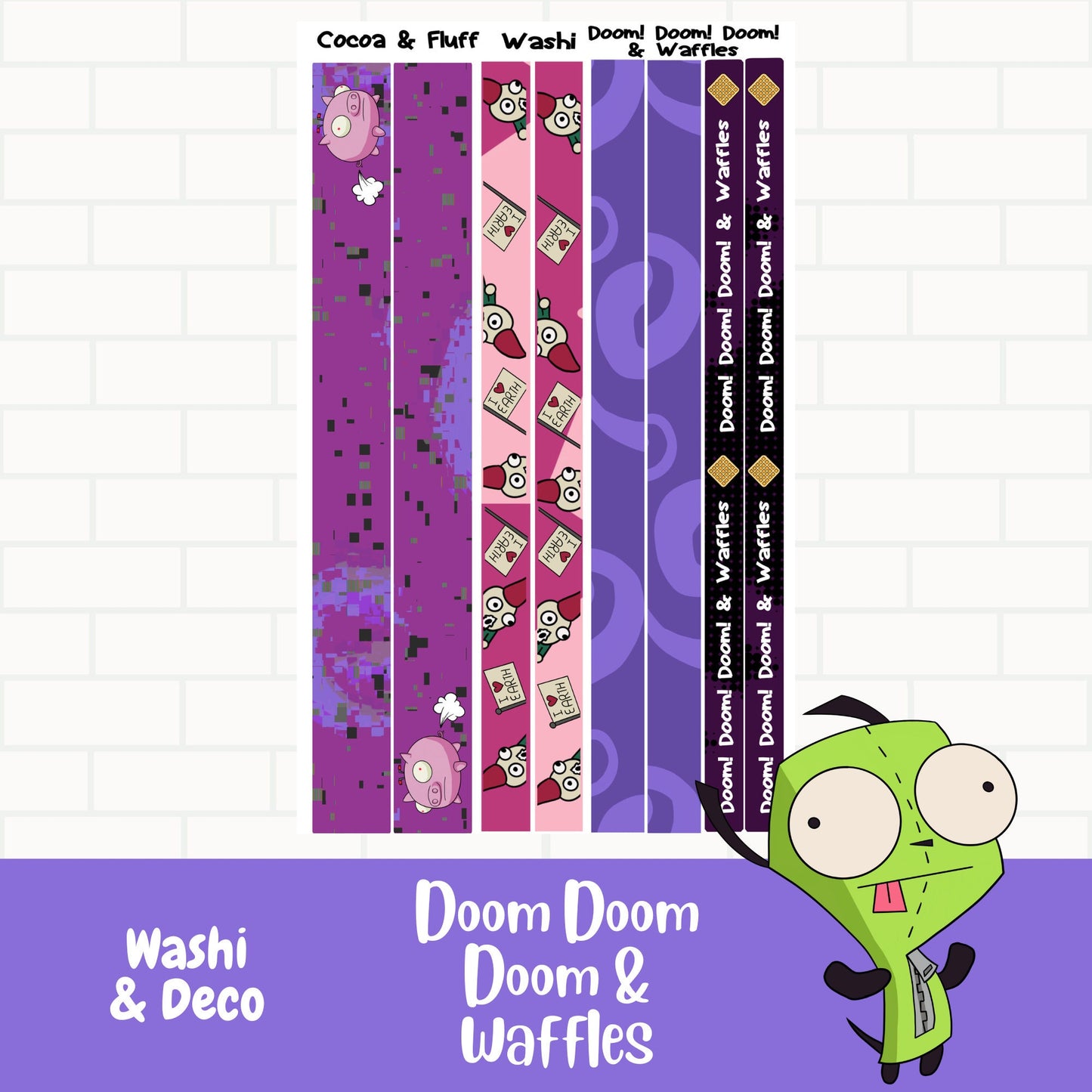Doom Doom Doom & Waffles Journaling Sticker Bundle