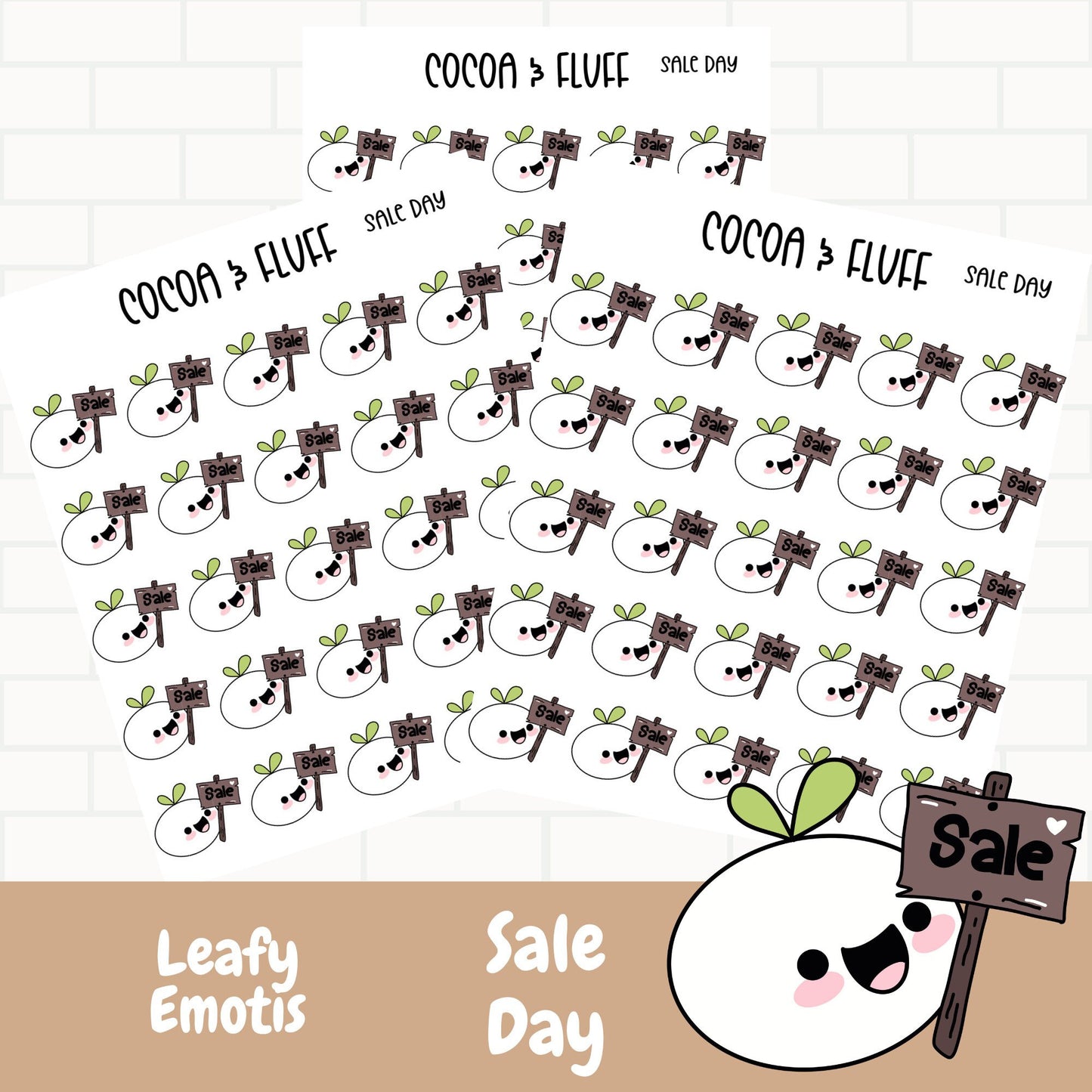 Sale Day Leafy Planner Icons
