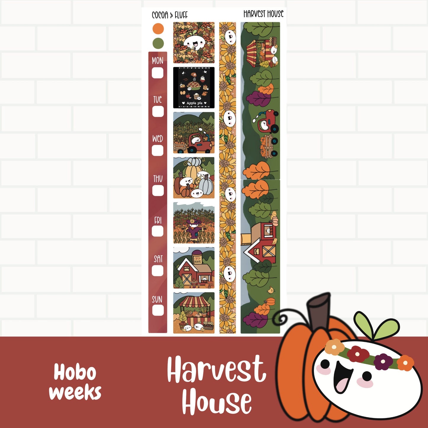 Harvest House Hobonichi Weeks Weekly Sticker Kit