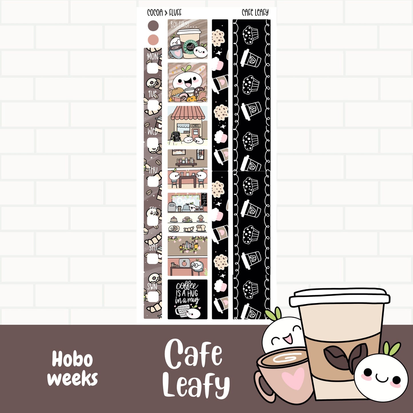 Cafe Leafy Hobonichi Weeks Weekly Sticker Kit