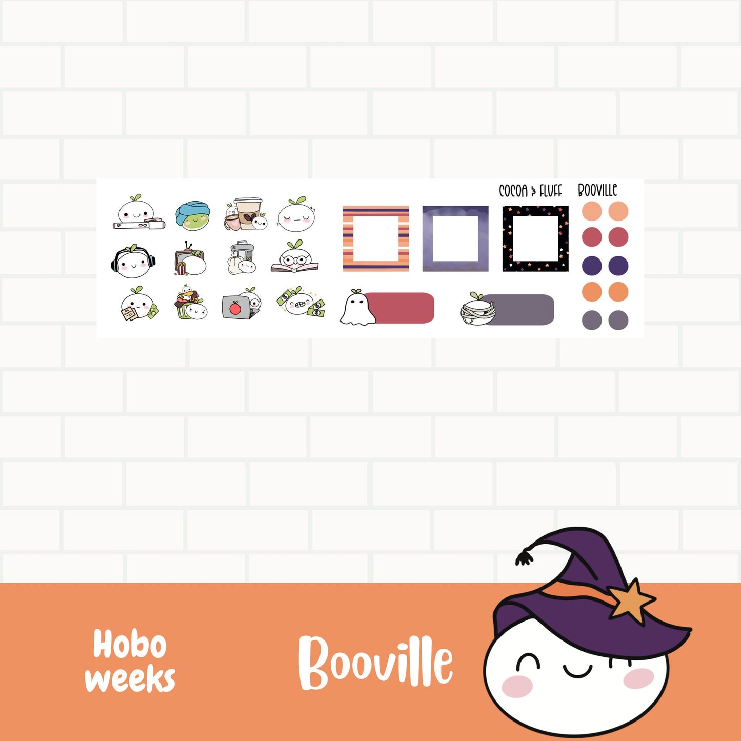 Booville Hobonichi Weeks Weekly Planner Stickers