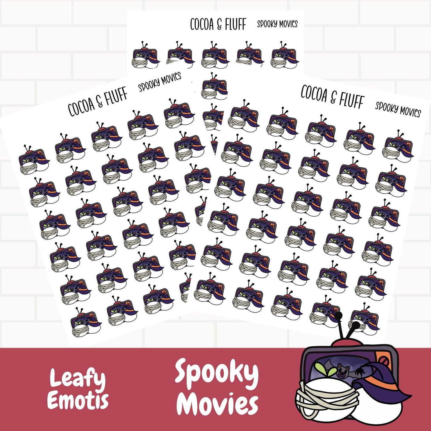 Spooky Movies Leafy Planner Icons