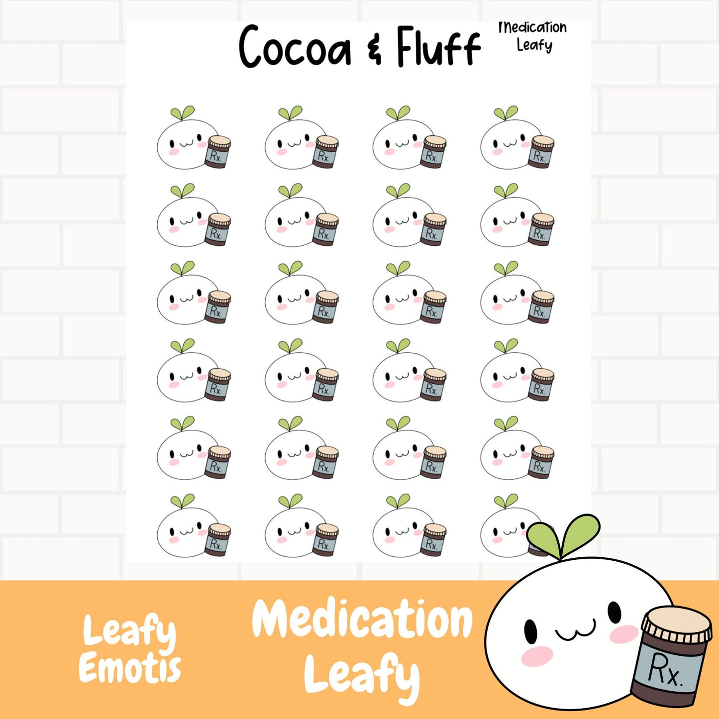 Medication Leafy Planner Icons