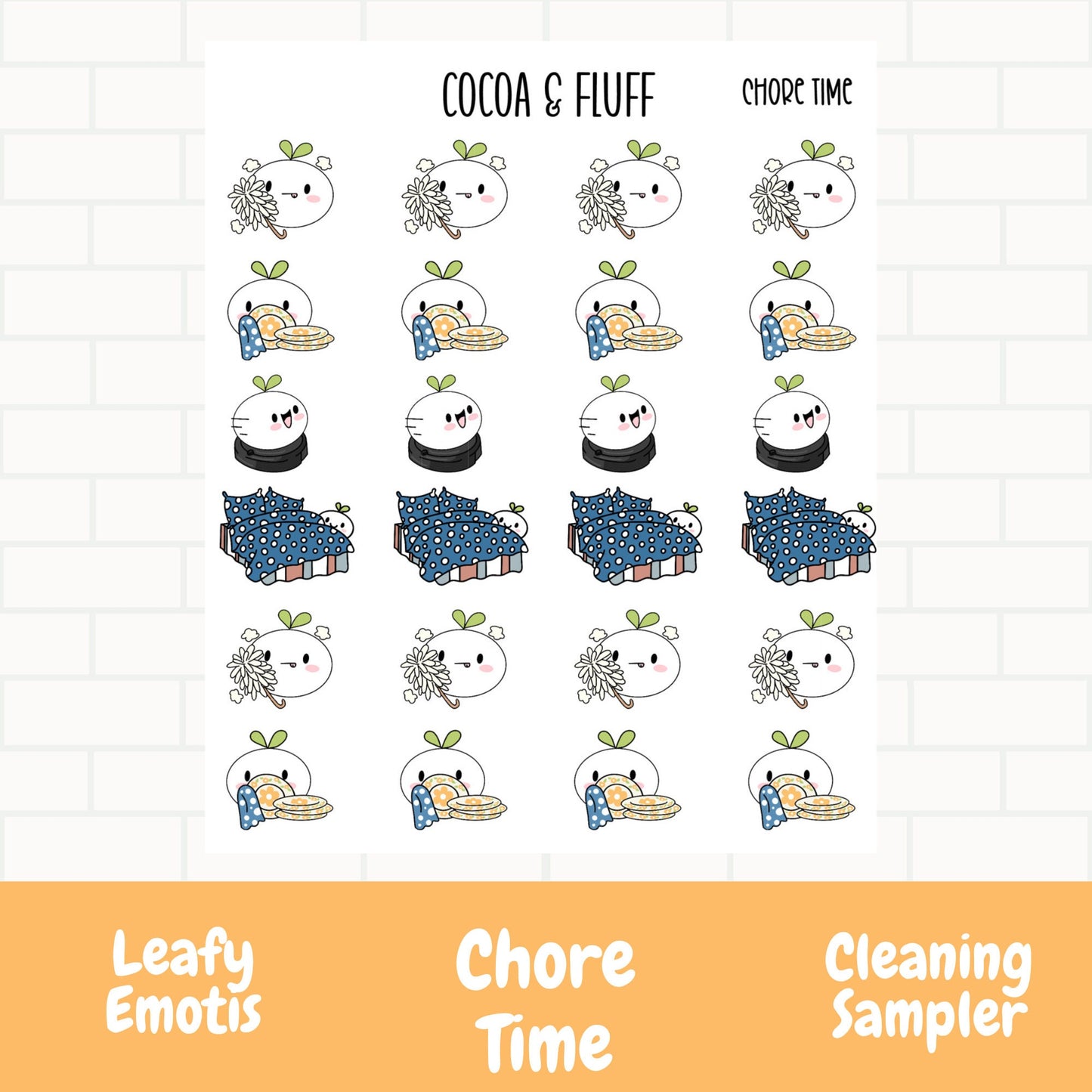 Chore Time Sampler Leafy Planner Icons