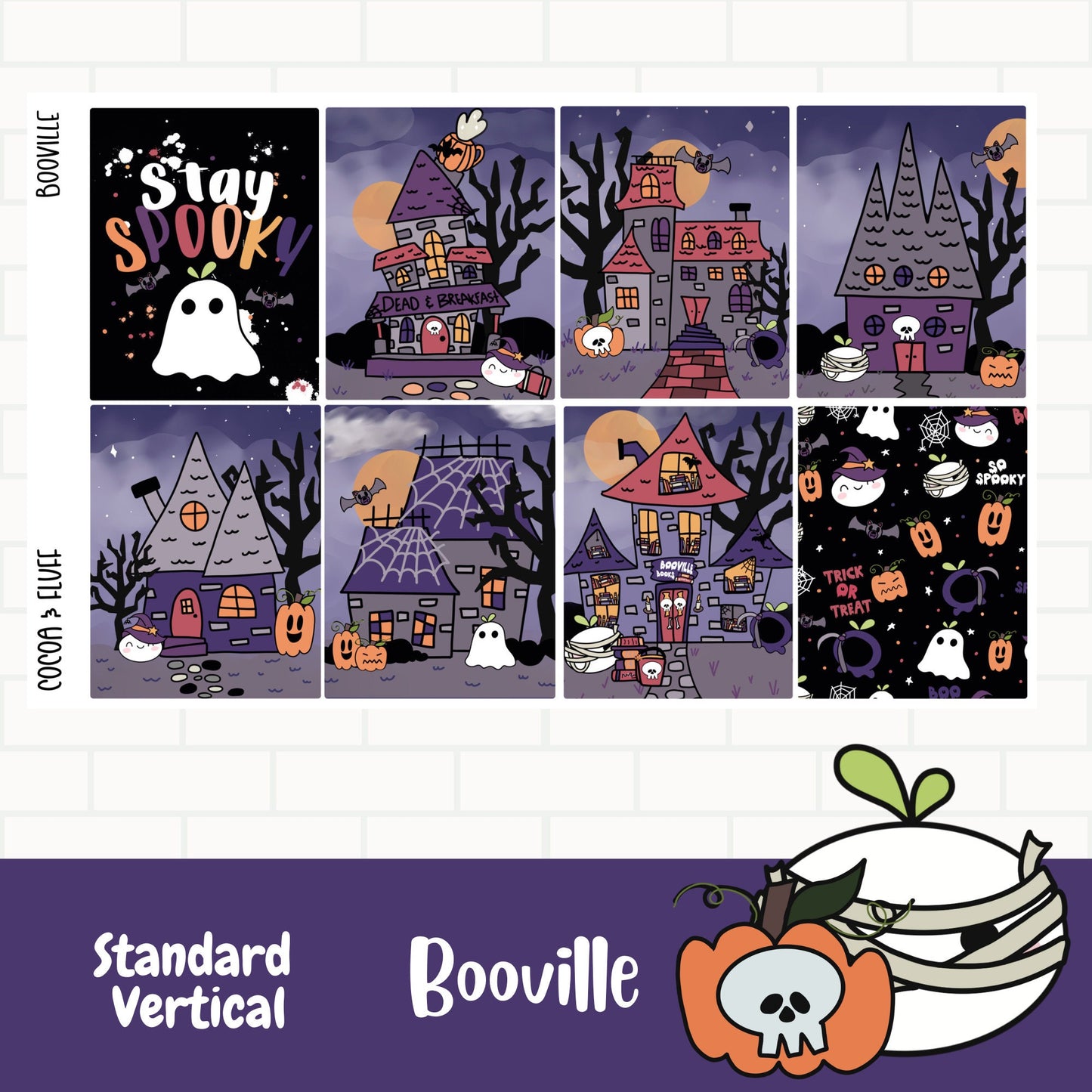 Booville Standard Vertical Weekly Sticker Kit