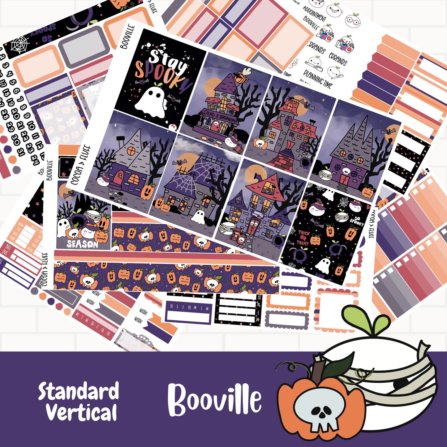 Booville Standard Vertical Weekly Sticker Kit