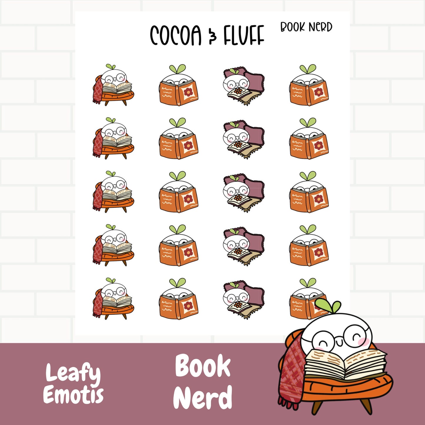 Book Nerd Planner Icons