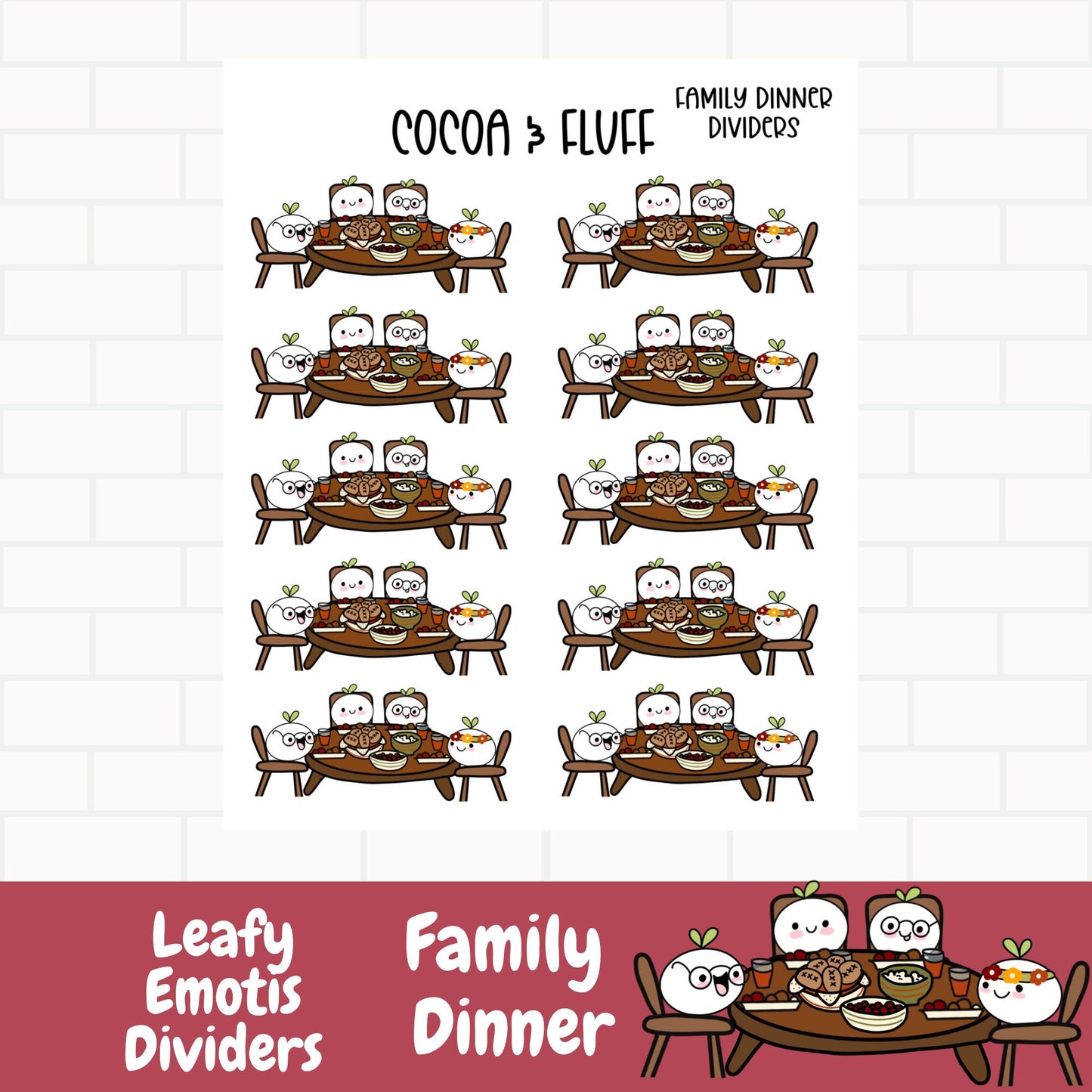 Family Dinner Planner Icons