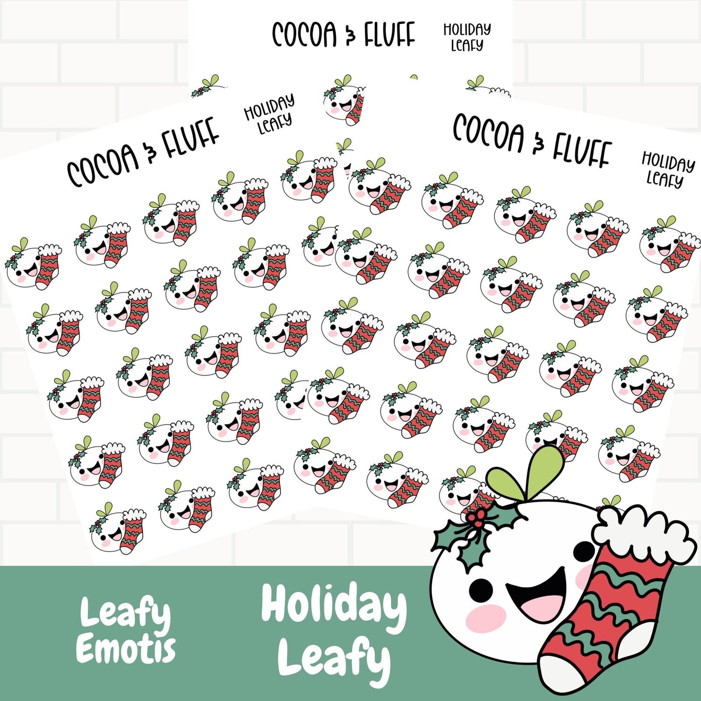 Holiday Leafy Planner Icons