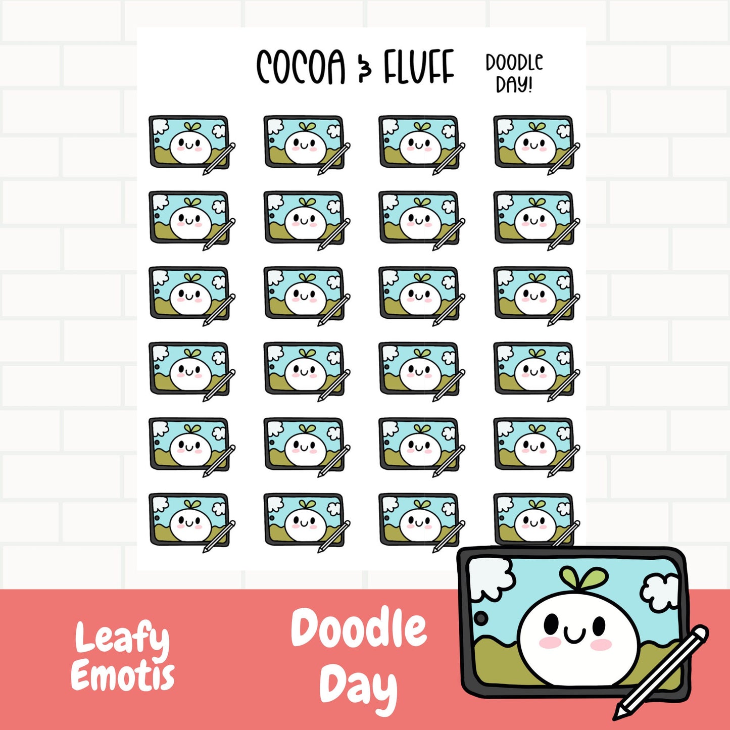 Doodle Day Leafy Planner Icons