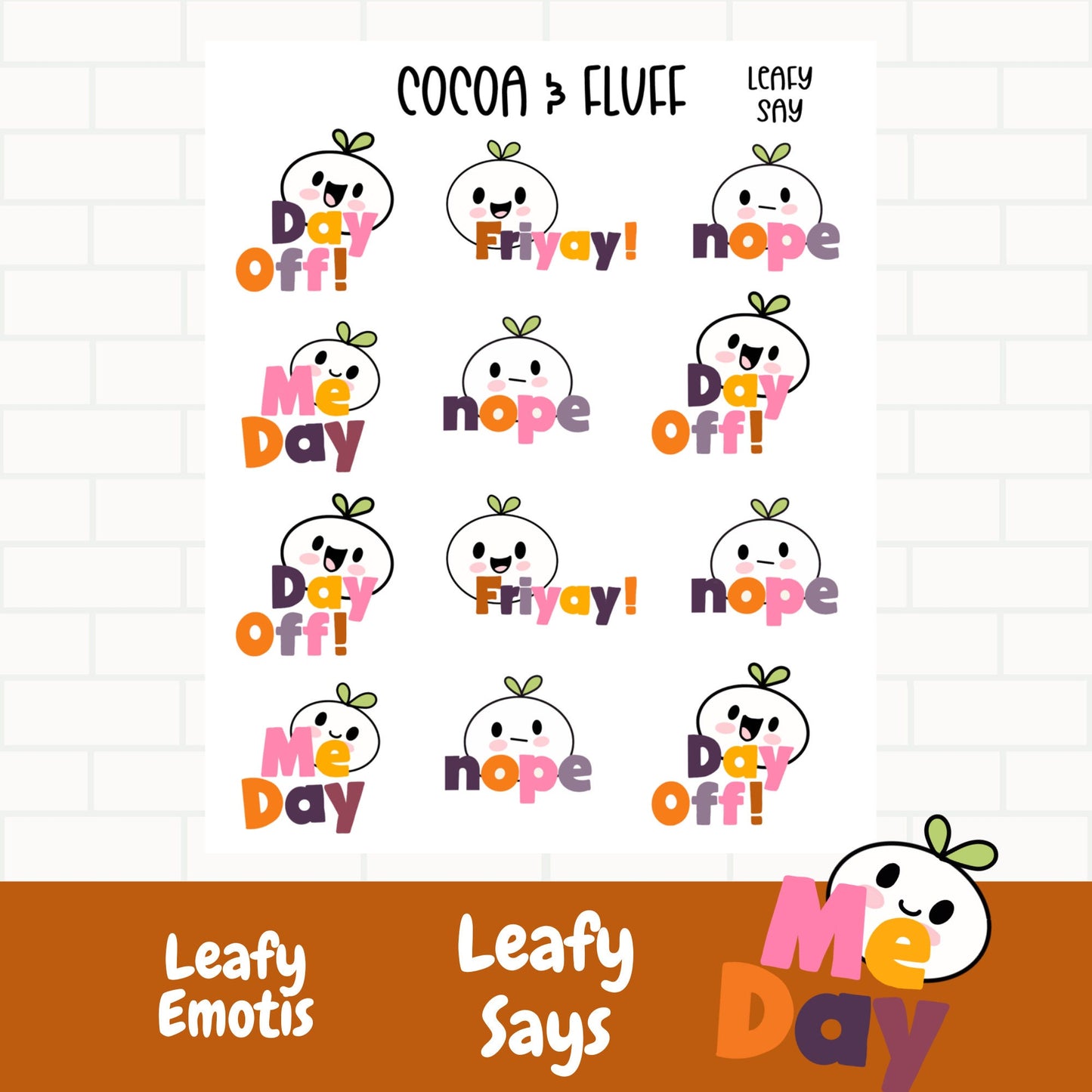 Leafy Says Planner Icons