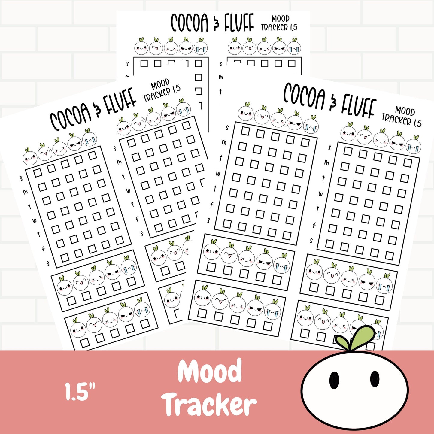 Mood Tracker Leafy Planner Icons