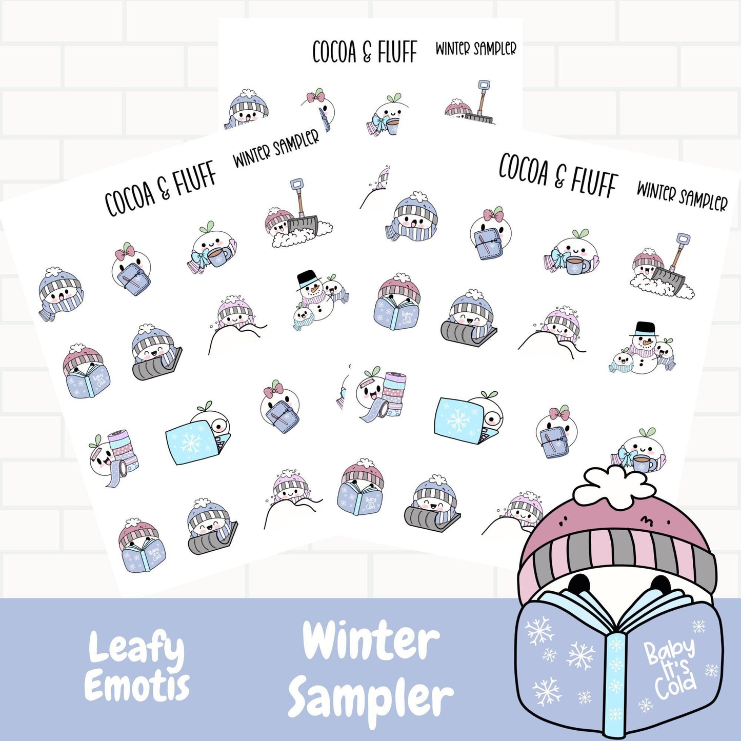 Winter Sampler Leafy Planner Icons