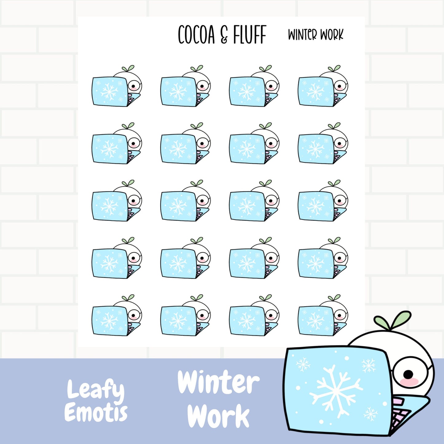 Winter Work Leafy Planner Icons