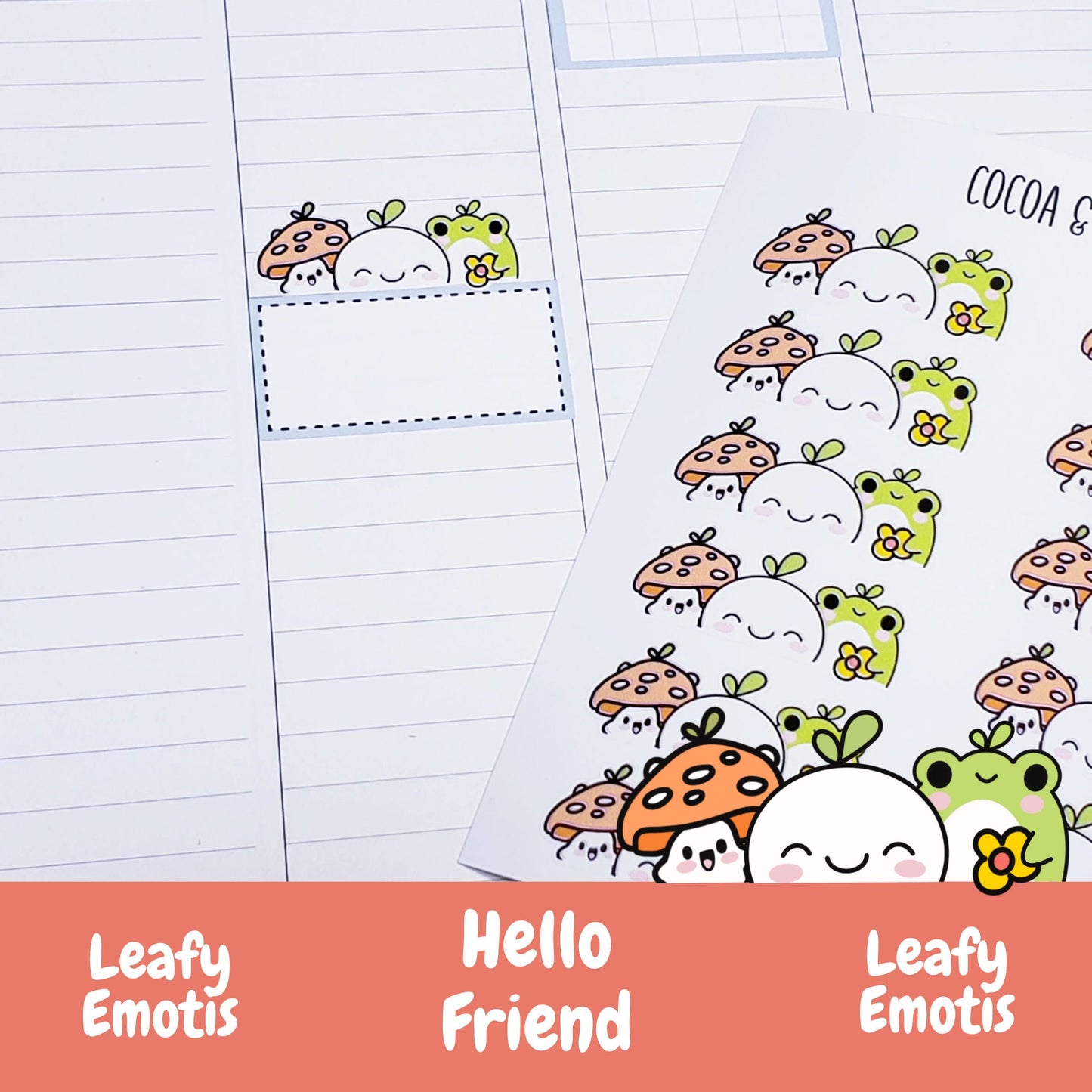 Hello Friend Box Edger Planner Icons