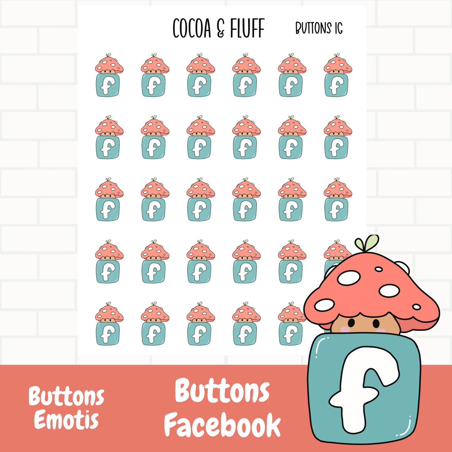 Buttons Facebook Planner Icons
