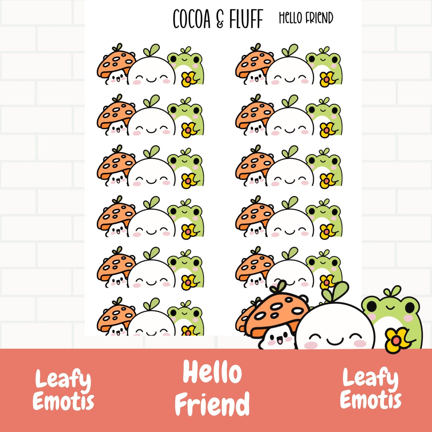 Hello Friend Box Edger Planner Icons