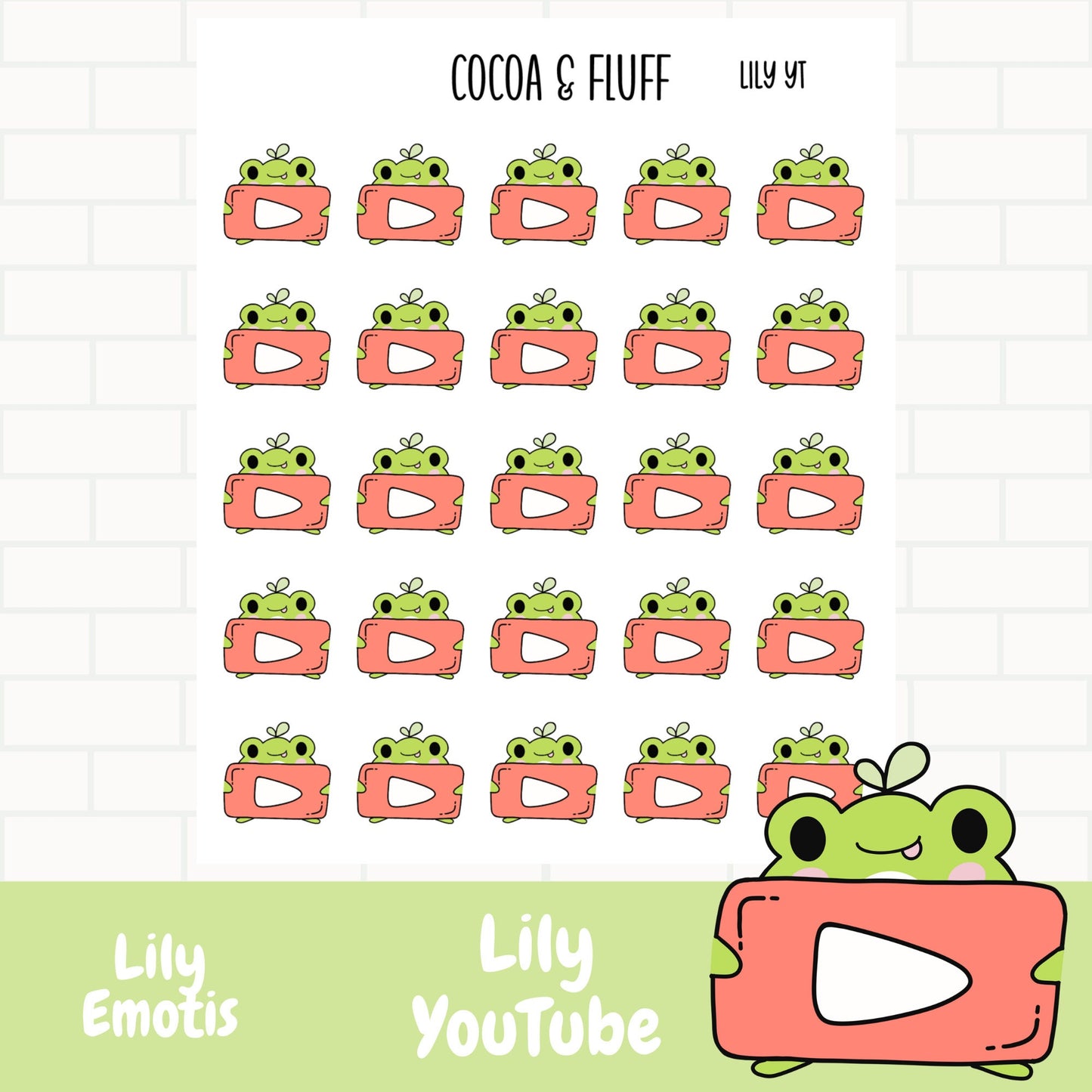 Lily YouTube Planner Icons