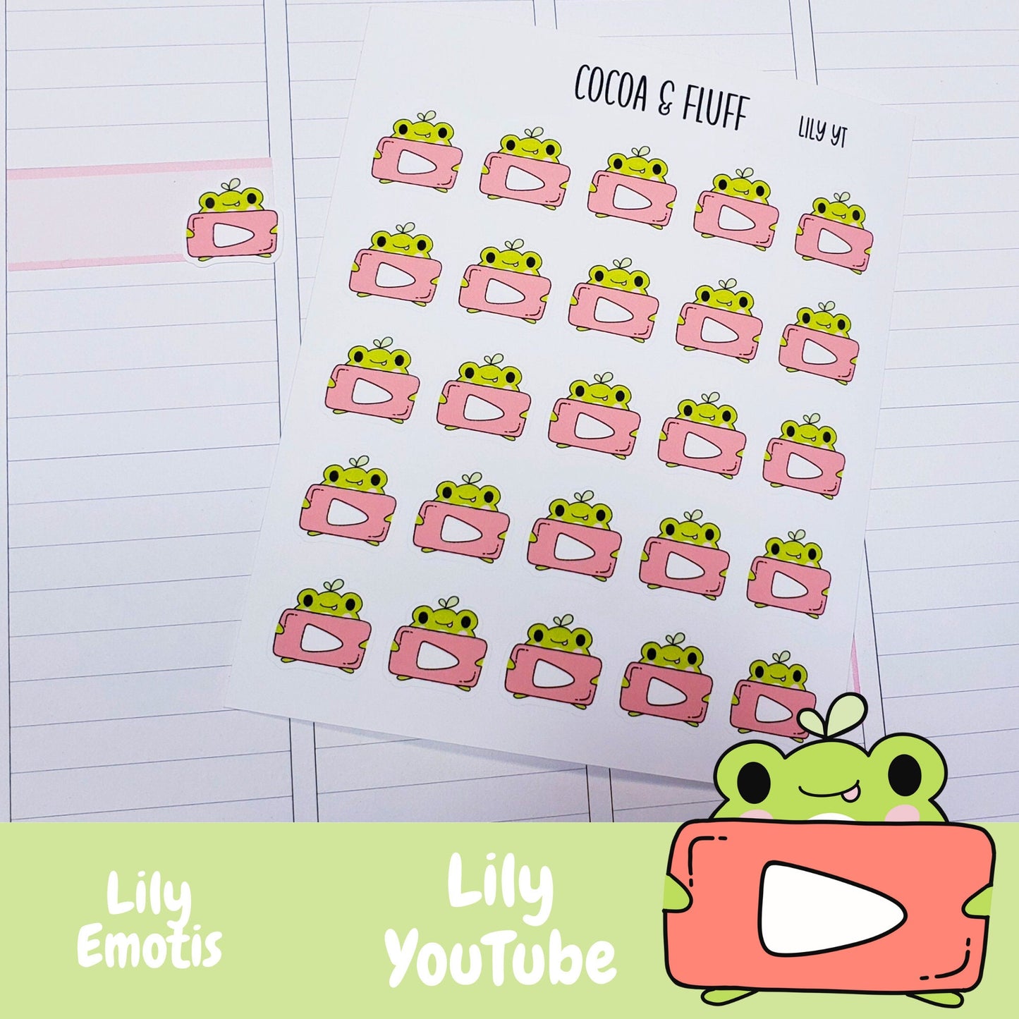 Lily YouTube Planner Icons