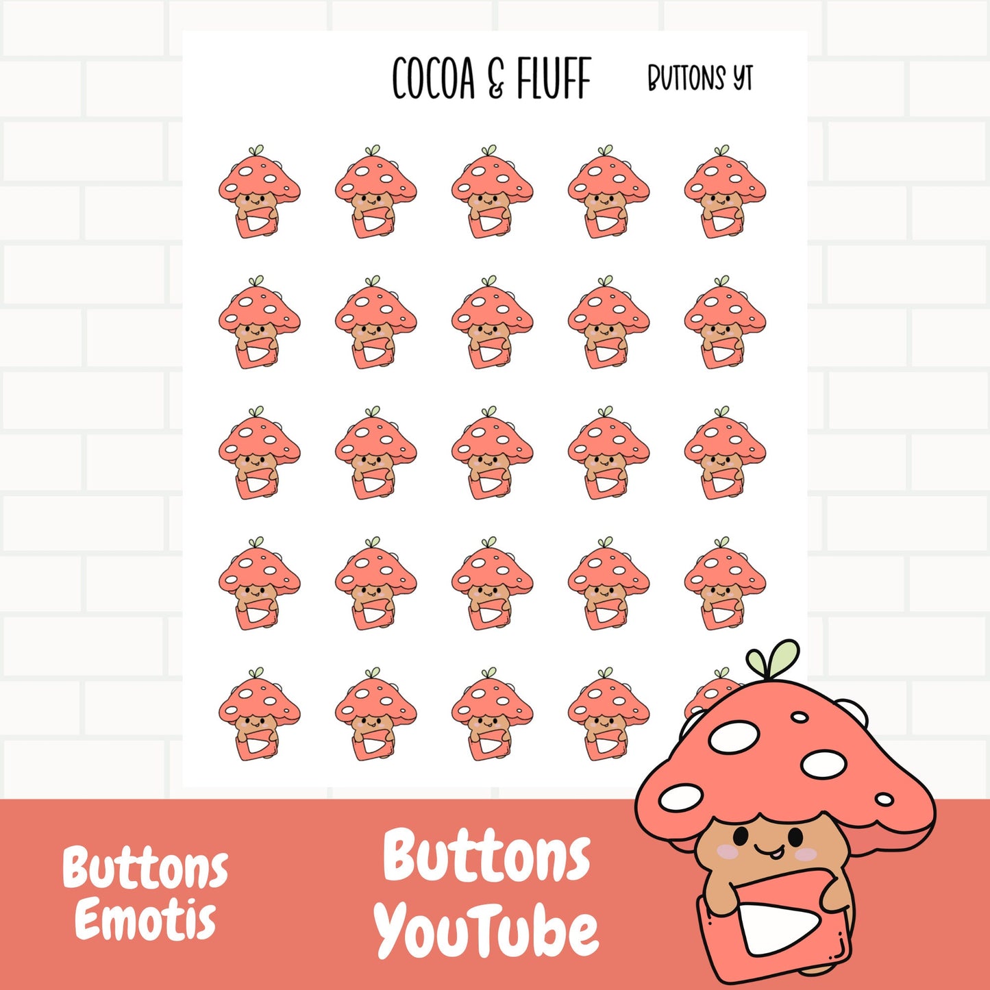 Buttons YouTube Planner Icons