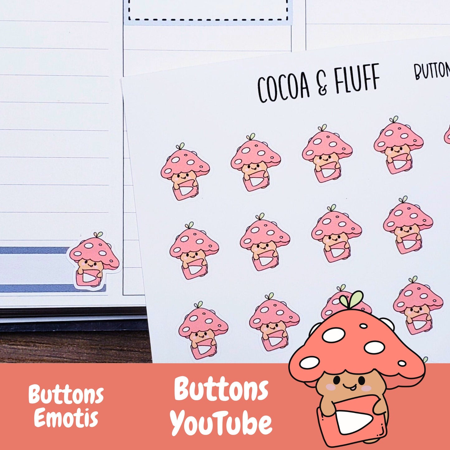 Buttons YouTube Planner Icons
