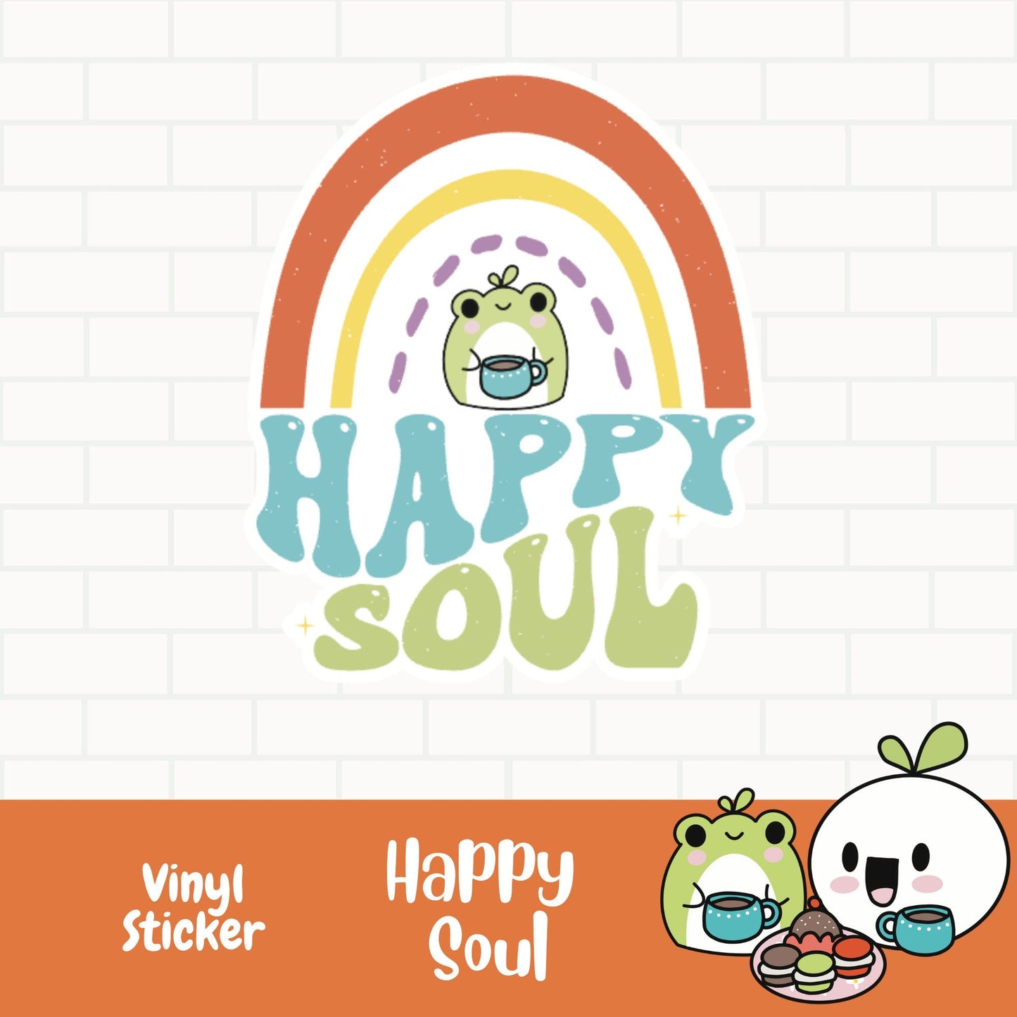 Happy Soul Vinyl Sticker