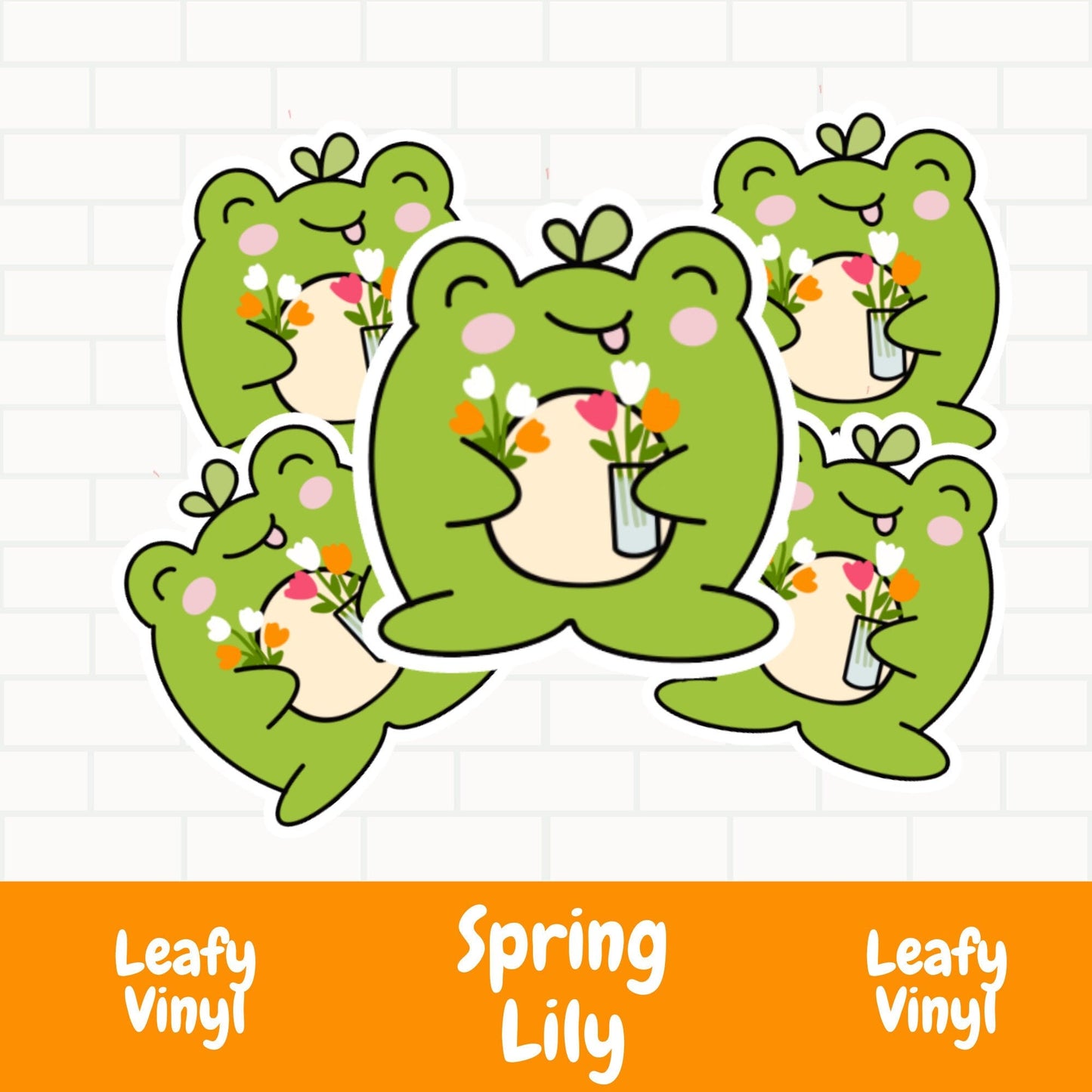 Spring Lily Vinyl Stickers