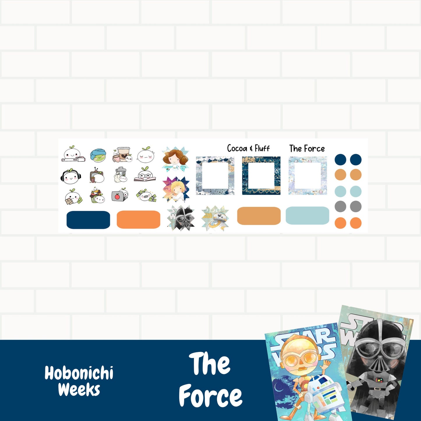The Force Hobonichi Weeks Weekly Sticker Kit