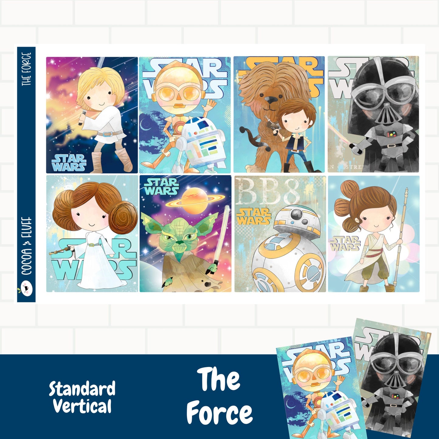 The Force Standard Vertical Weekly Sticker Kit