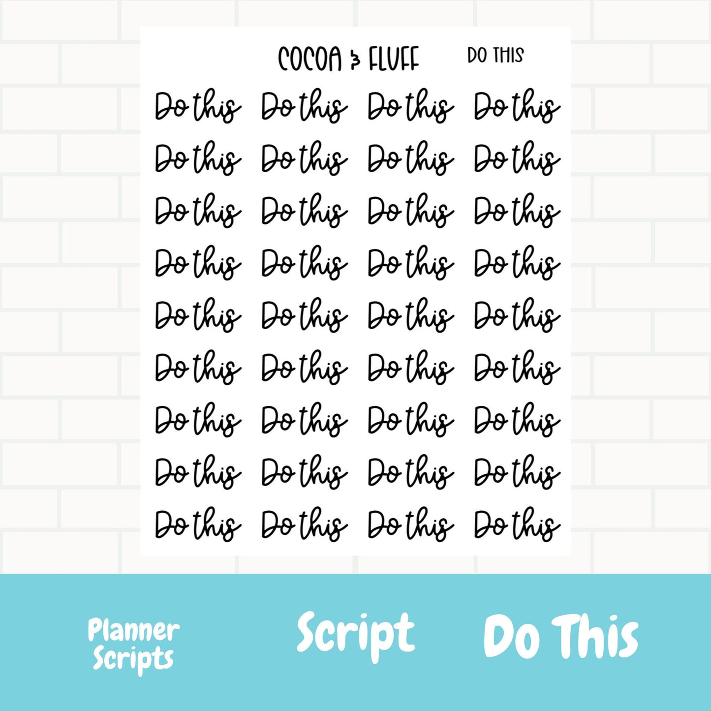 Do This Word Script Headers Planner Scripts