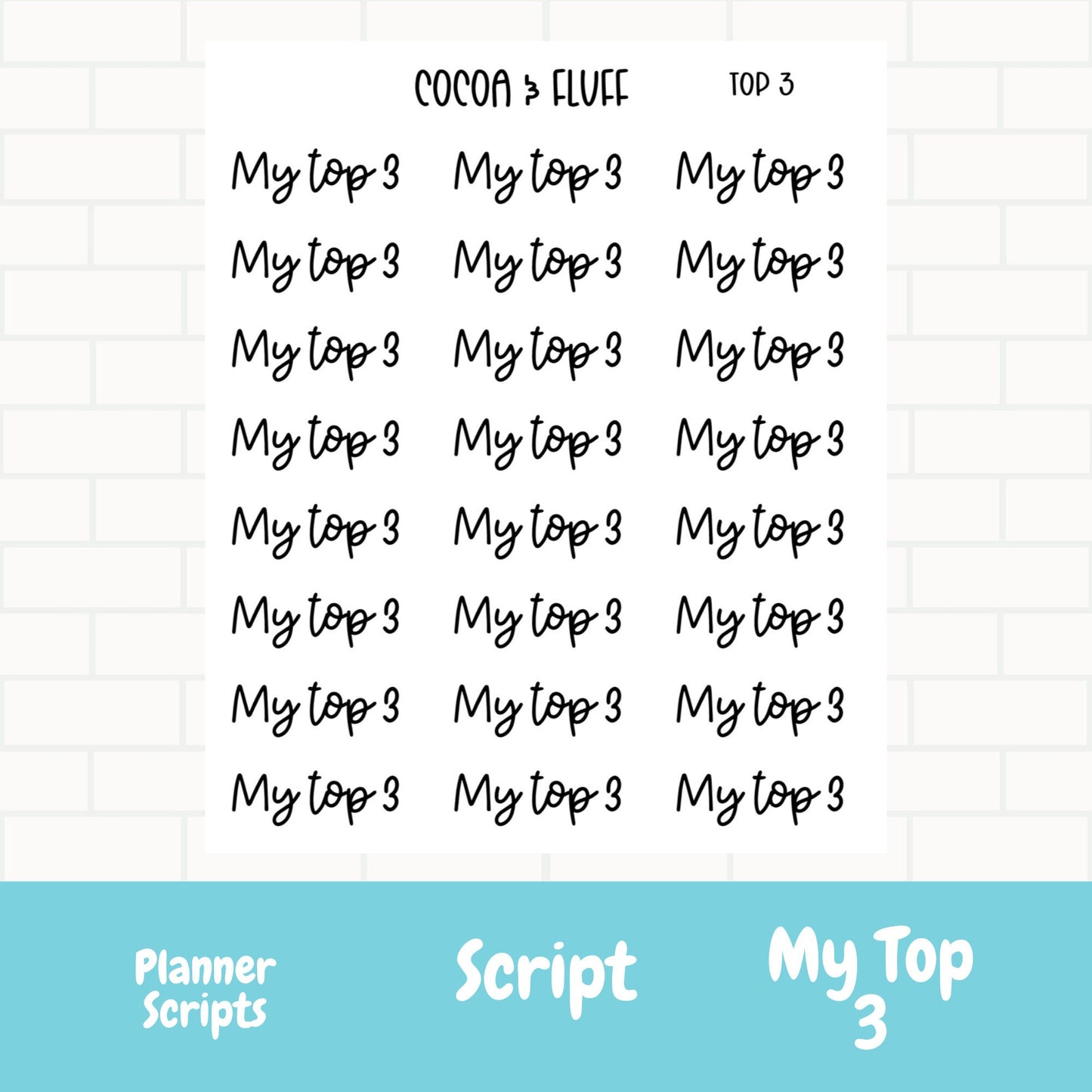 My Top 3 Planner Scripts