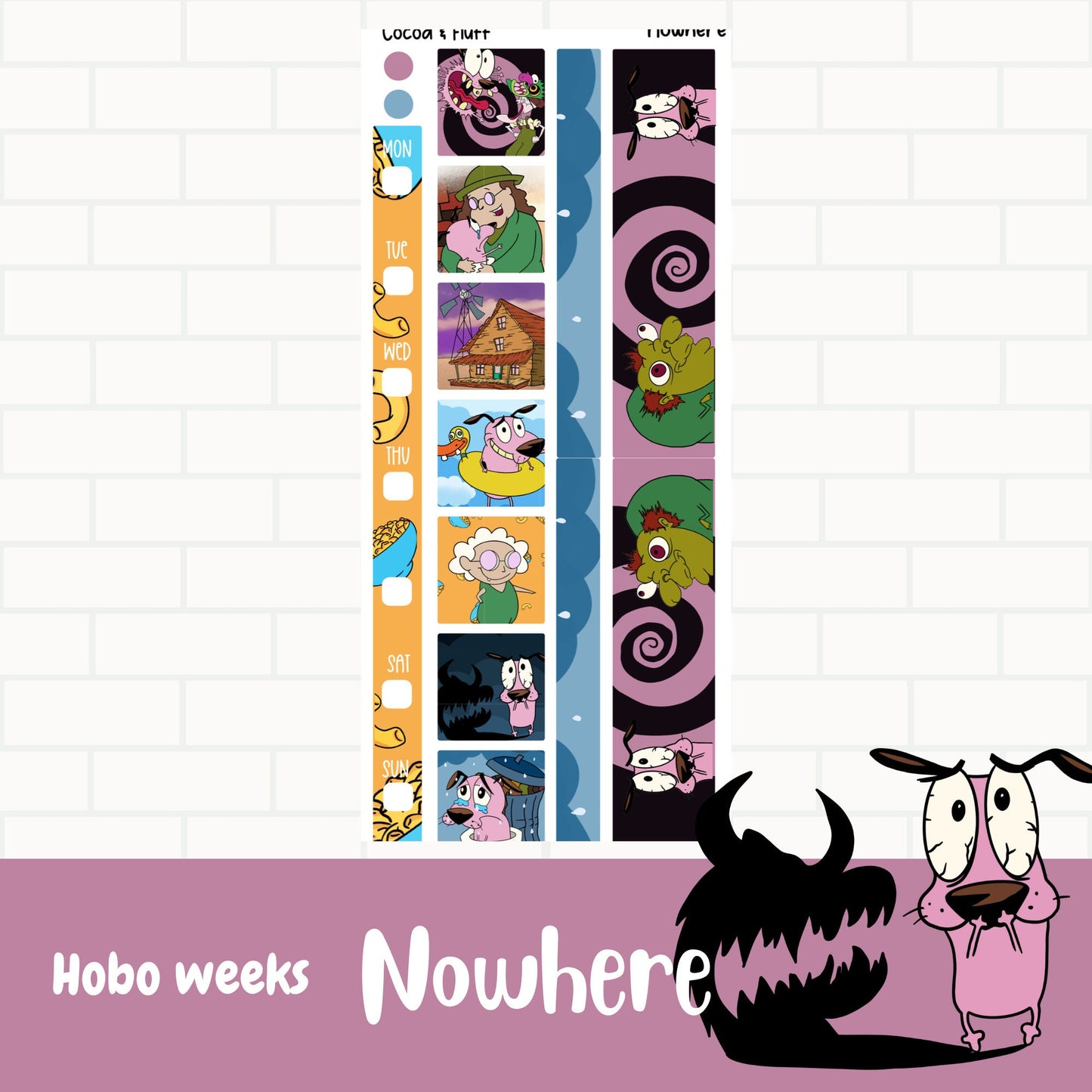 NoWhere Hobonichi Weeks Weekly Sticker Kit