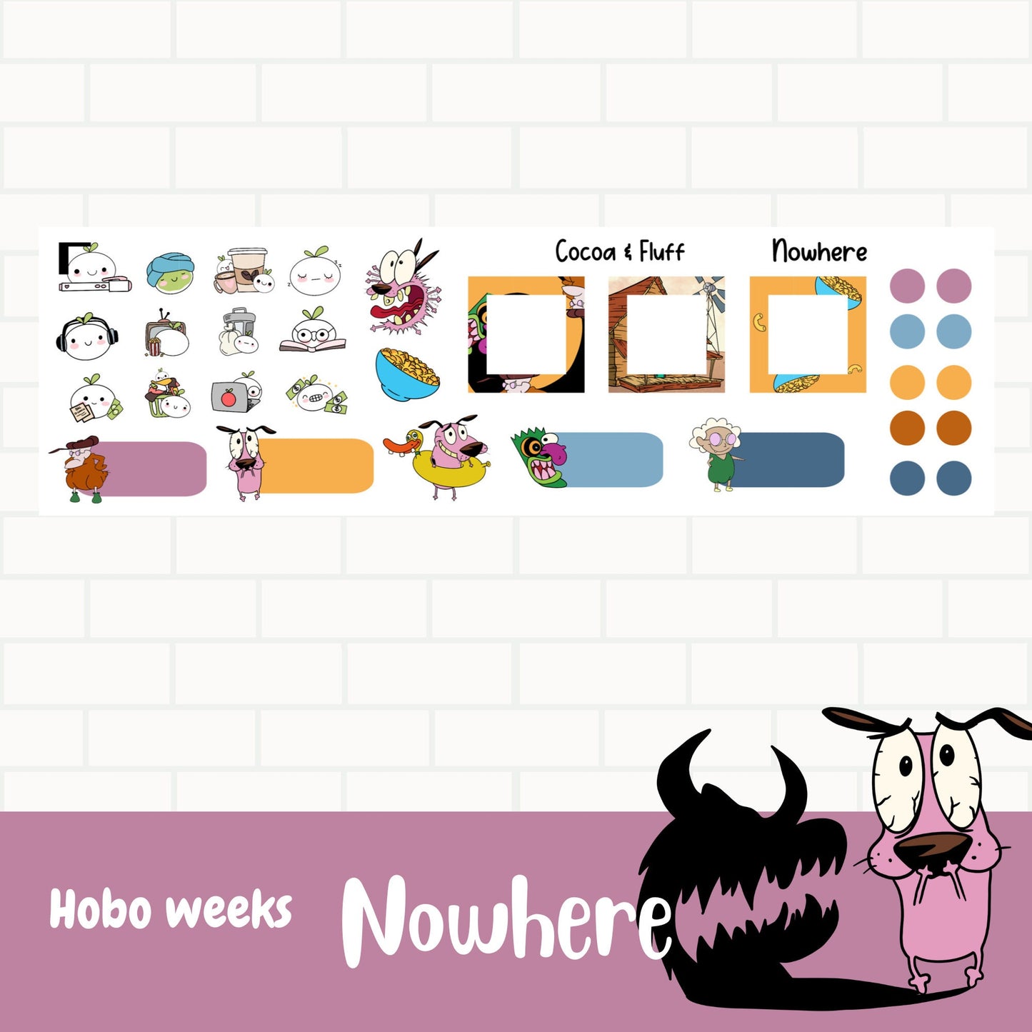 NoWhere Hobonichi Weeks Weekly Sticker Kit