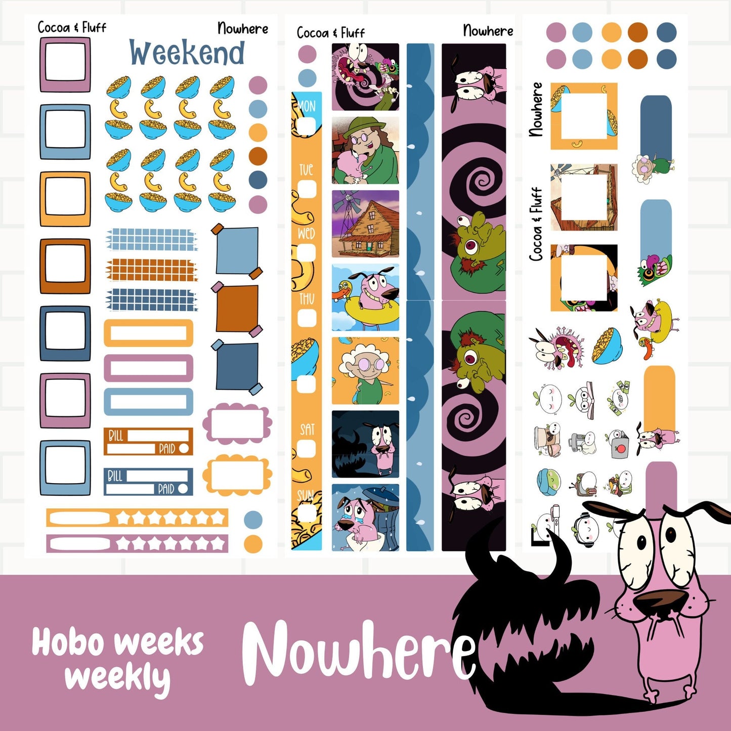 NoWhere Hobonichi Weeks Weekly Sticker Kit