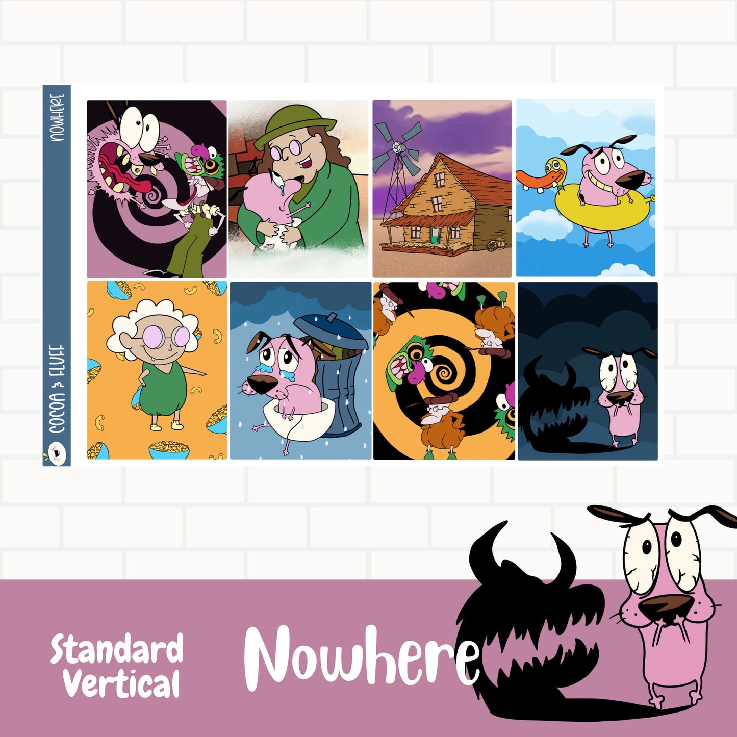 NoWhere Standard Vertical Weekly Sticker Kit